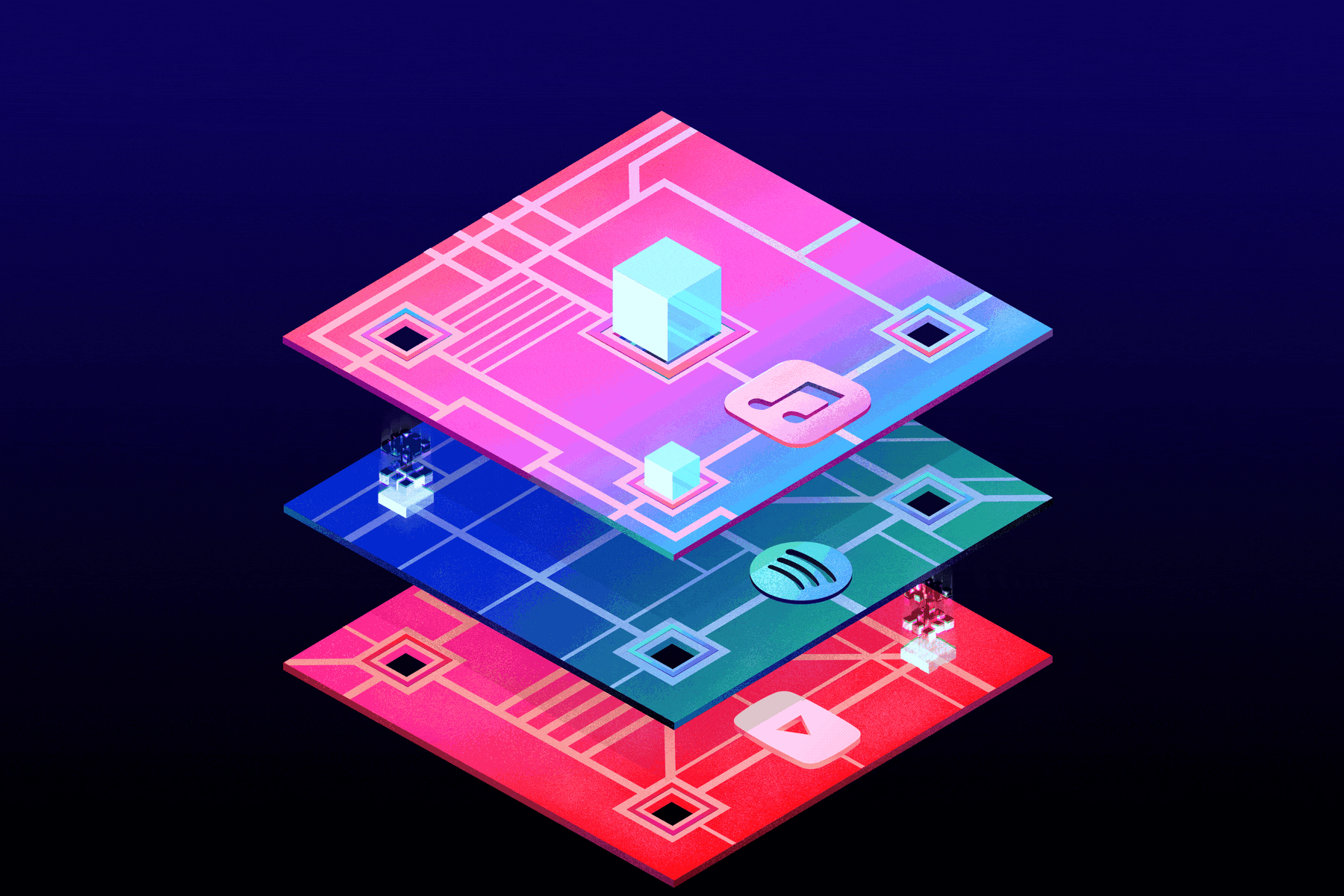 Featured, 3D, Illustration, The Verge Metadata is the biggest little problem plaguing the music industry The Verge 🡢