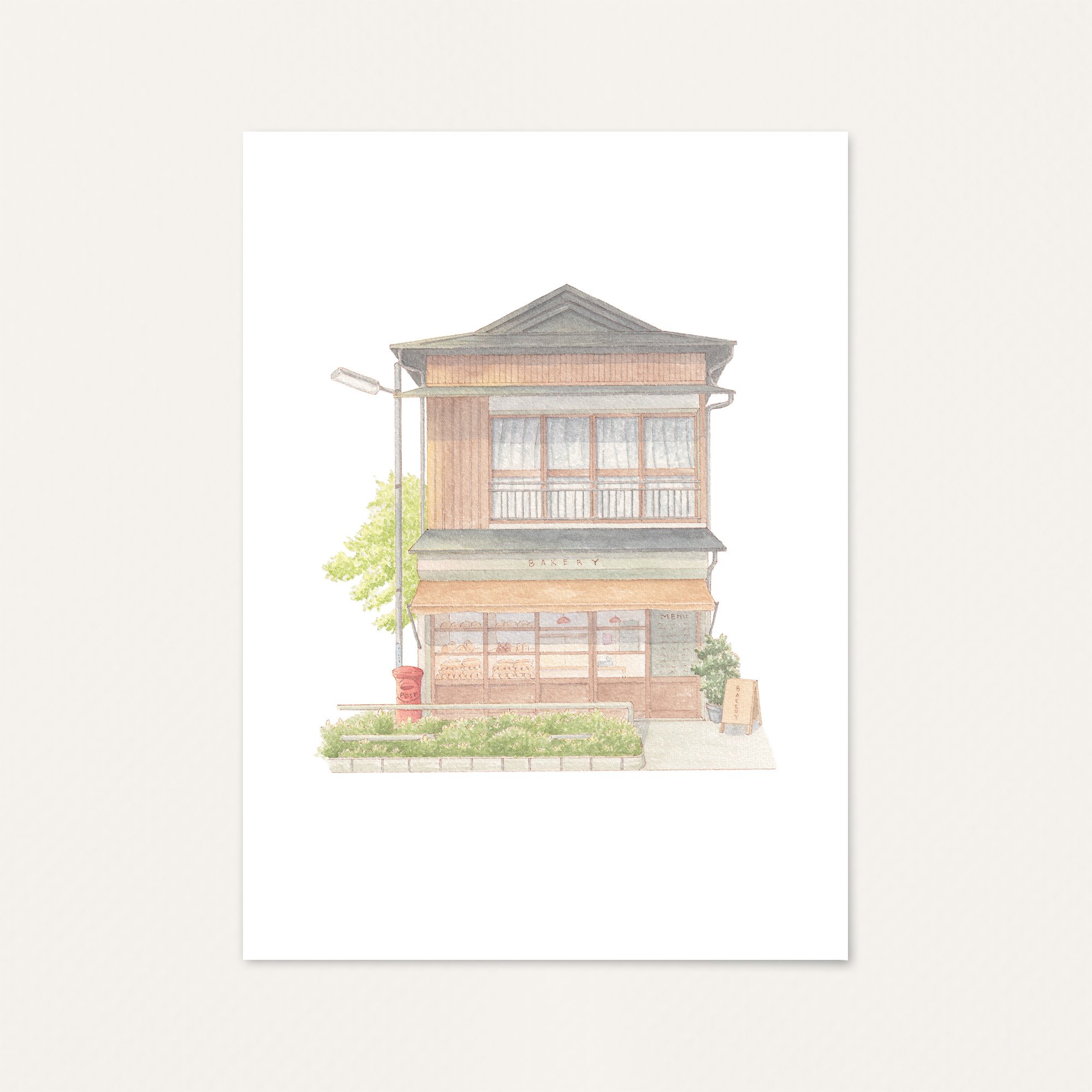 Bakery Shop Storefront 1 Art Print