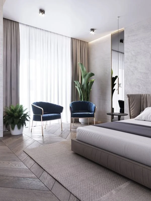 Al Ain Farm House · Al Ain — bedroom with a view to planting