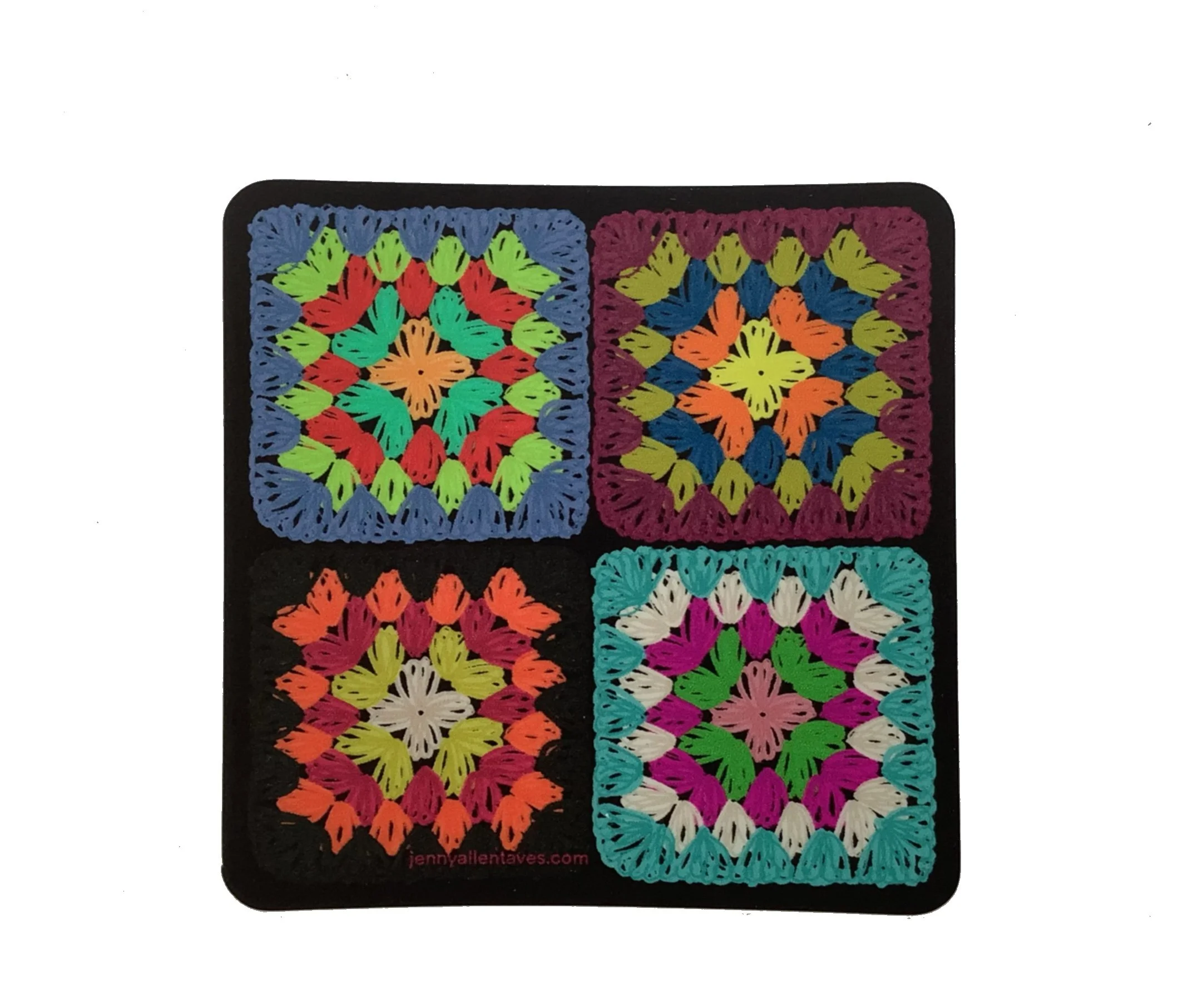 Granny Squares sticker (wholesale 6pc)