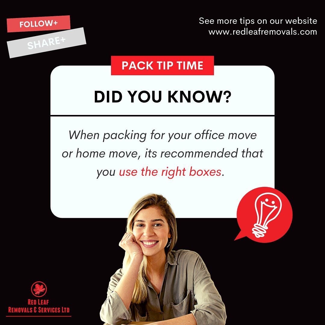 It's Packing Tip Thursday! 

Moving an event, an office or a home #followus and every Thursday we will give you a 'PACKING TIP'! 

Our tips could save you time and money, please reshare this post for those who might need it. 

Thank you #RedLeafRemov