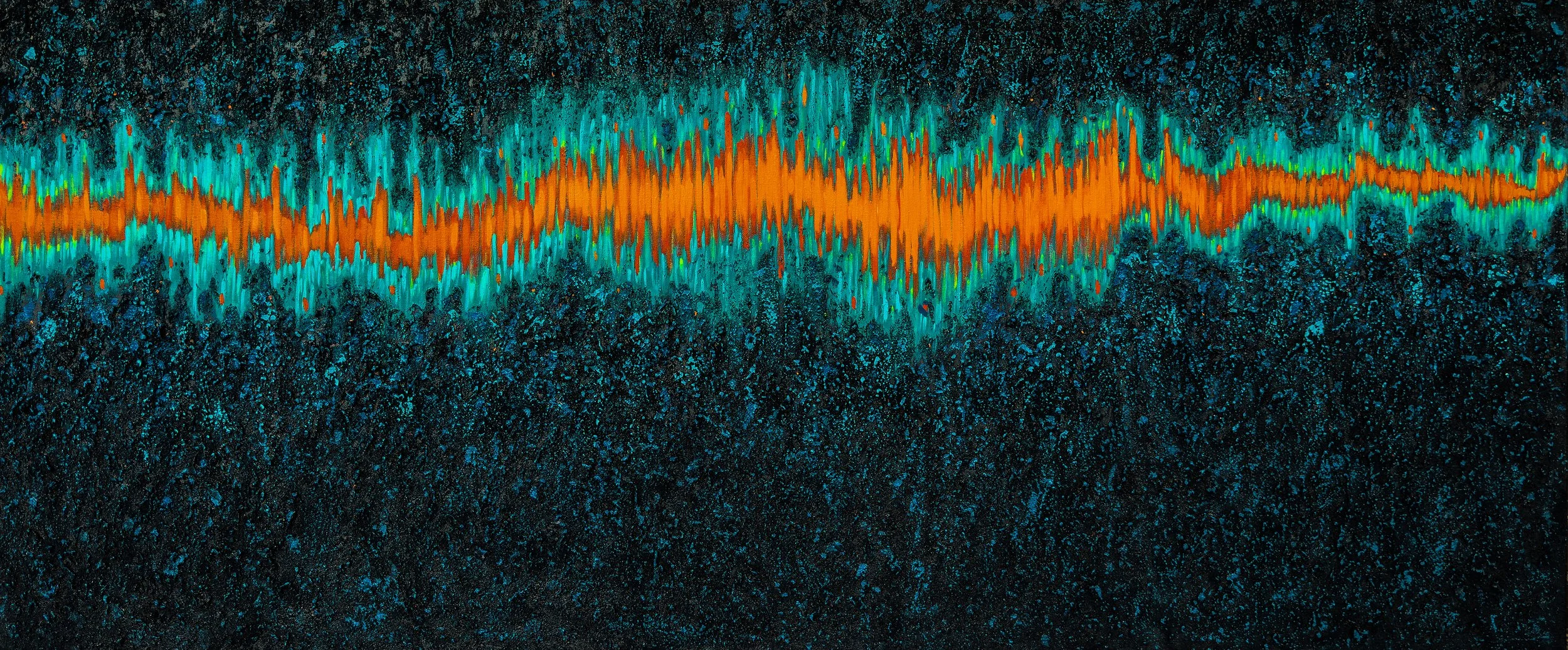 Sonic Journey: abstract painting by Sue Mooney Art