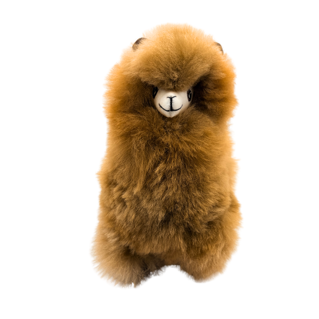 pelucha lama marron brun peluche alpaga