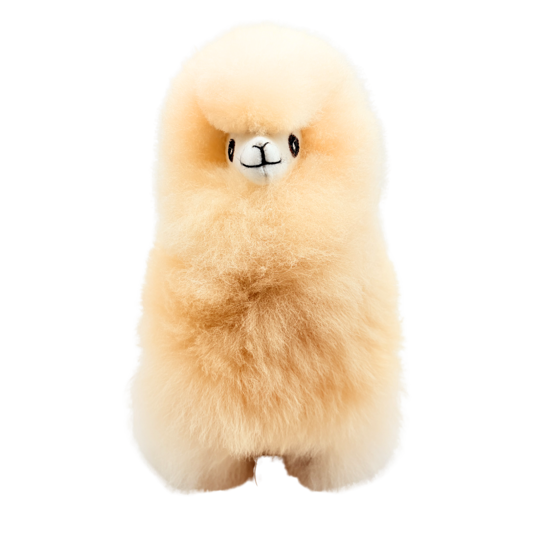 pelucha lama beige blanc peluche alpaga