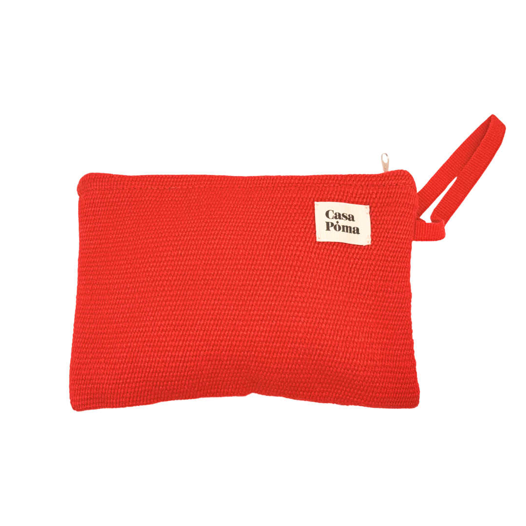 Pochette Ayacucho clutch fleuri original en laine d'alpaga