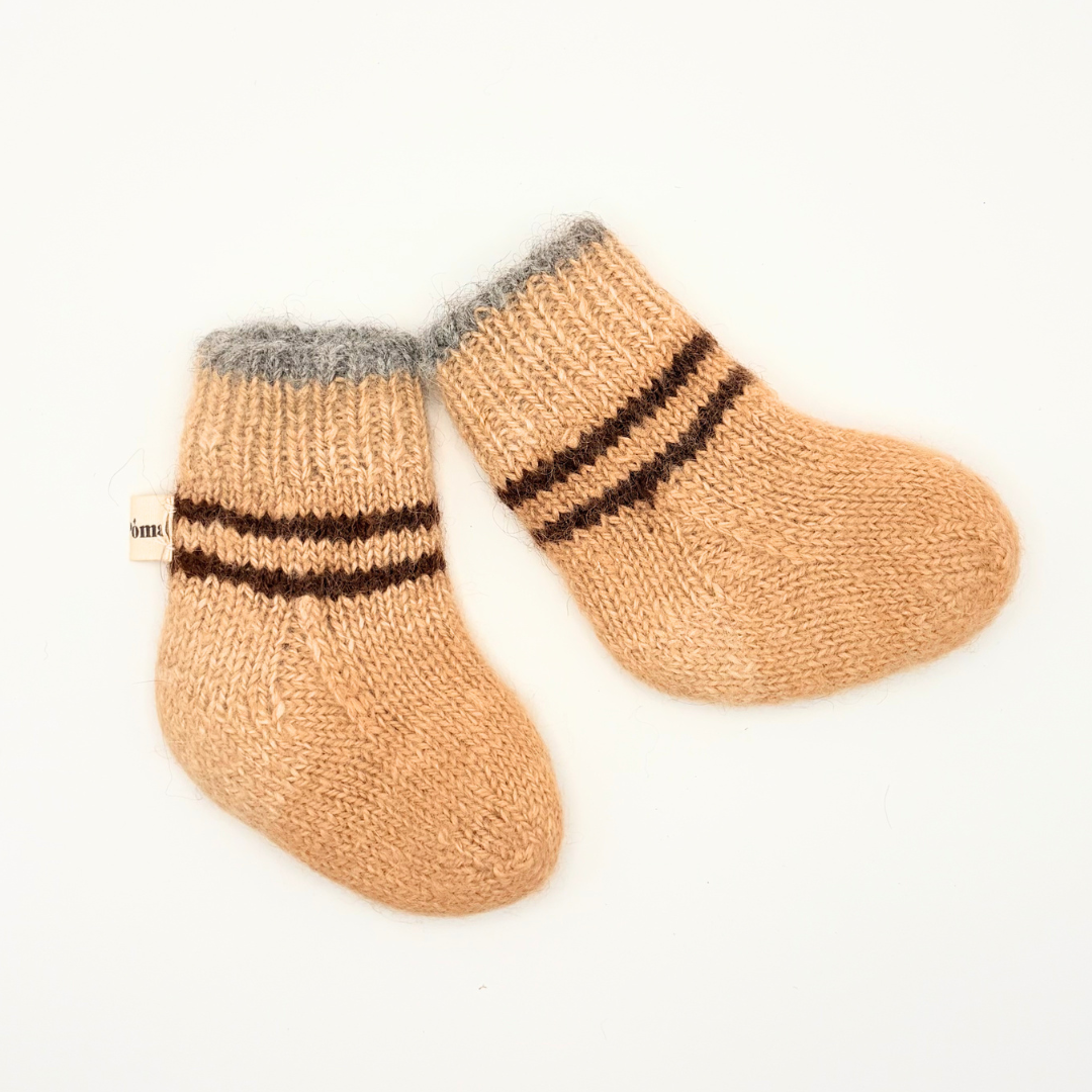 Chausson bébé en baby alpaga
