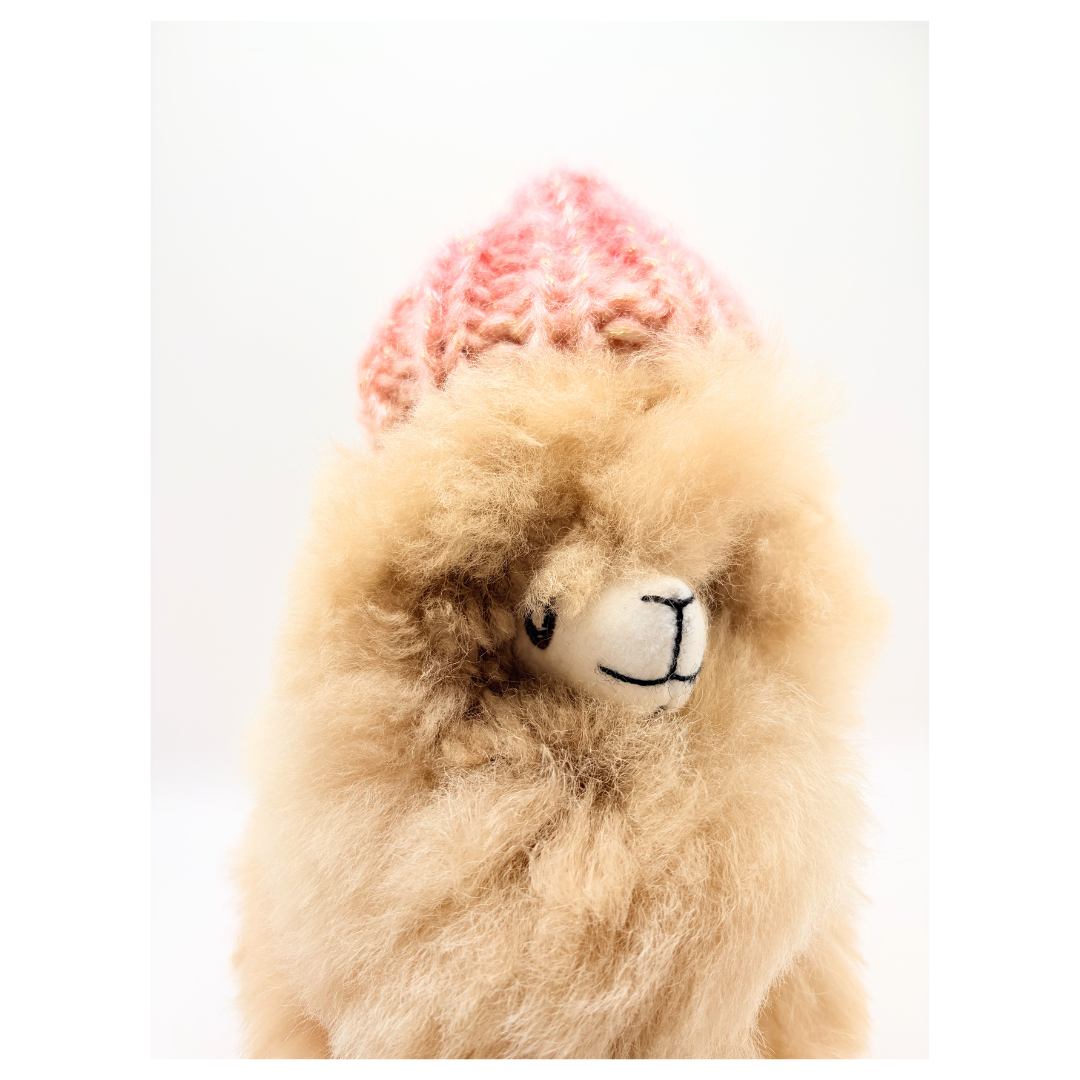 Bonnet Alpaga Peluche