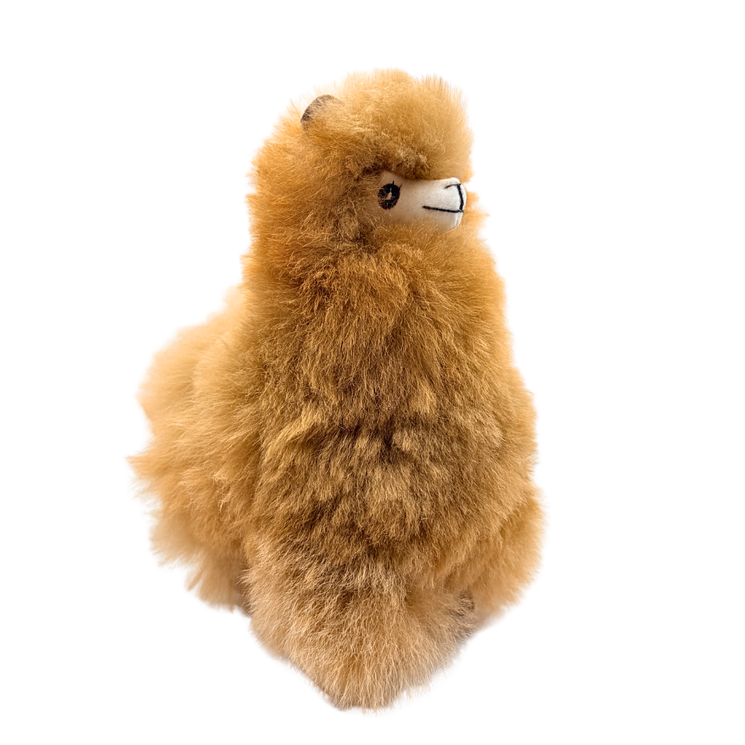 pelucha lama marron brun peluche alpaga