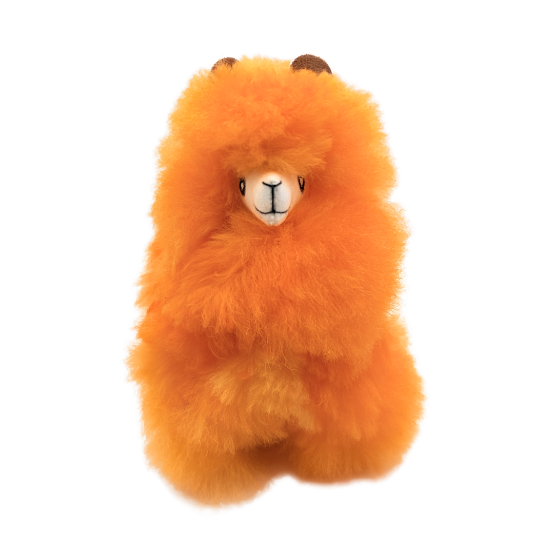 pelucha lama orange peluche alpaga