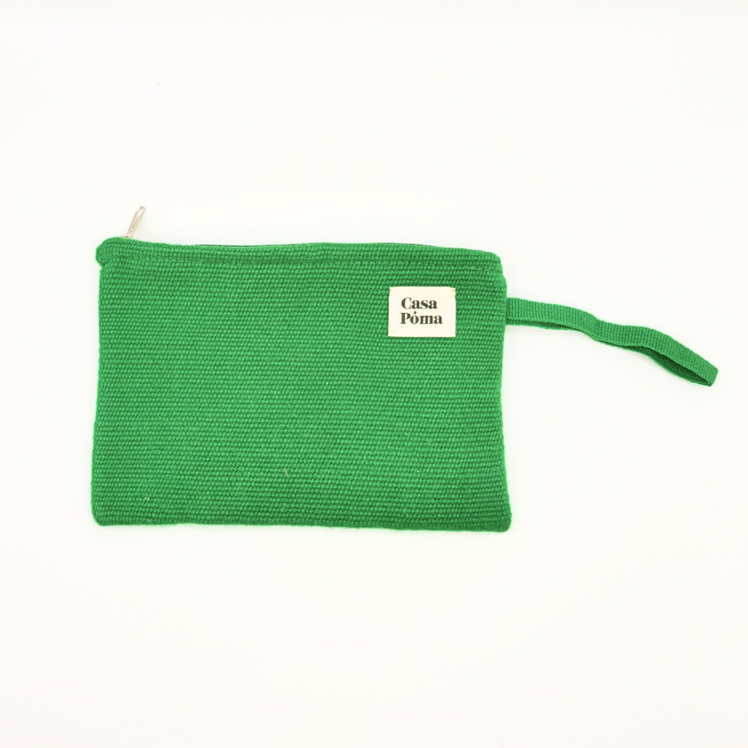 Pochette Ayacucho clutch fleuri original en laine d'alpaga