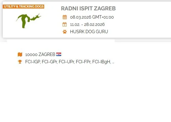 Ispit u radu sportskih pasmina pasa