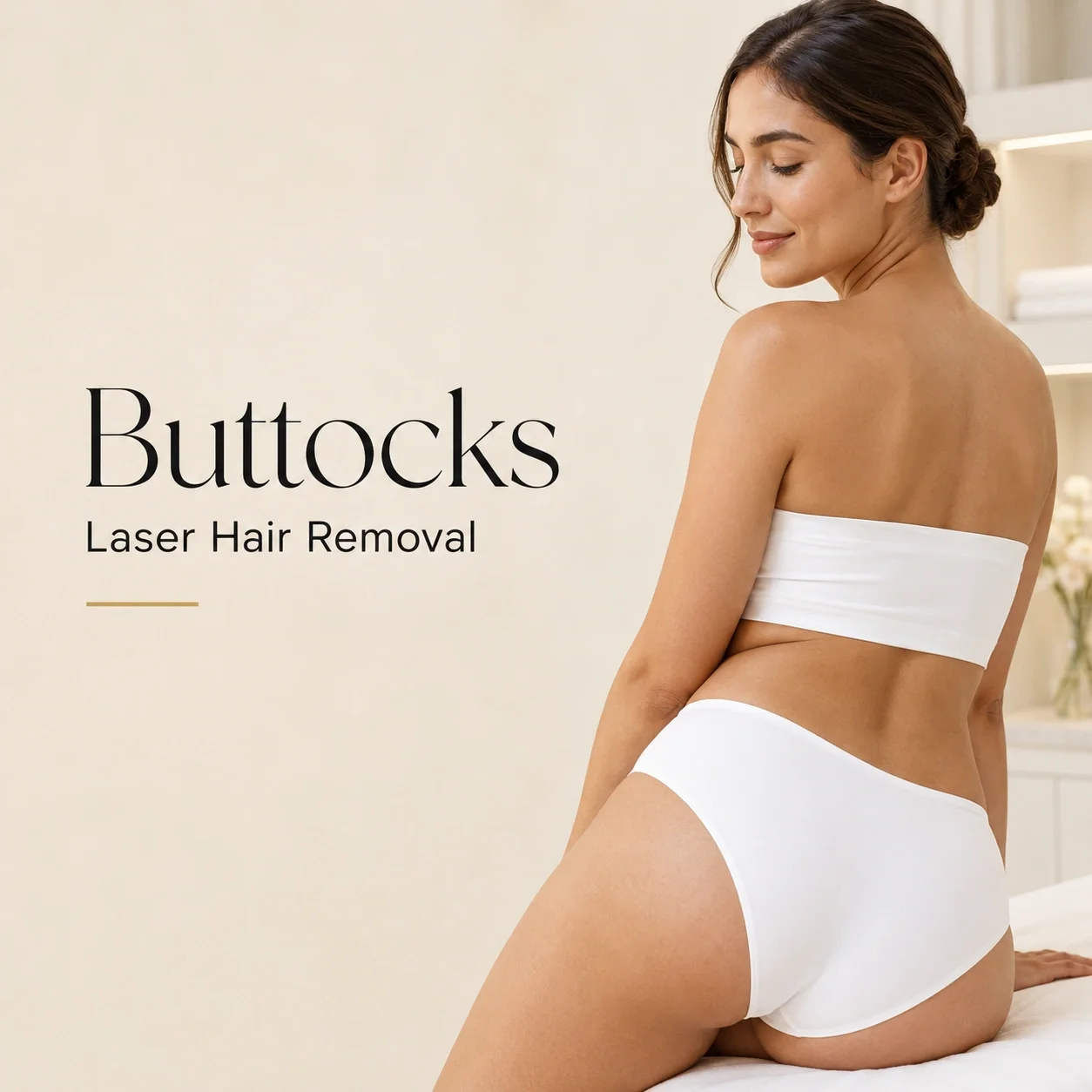 Laser Hair Removal — Buttocks x6