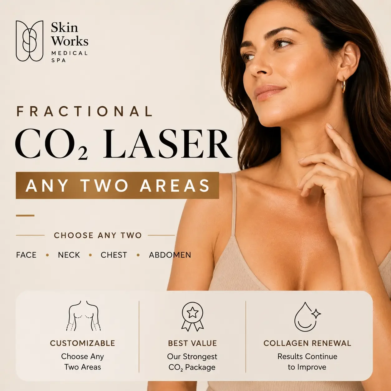 Fractional CO2 Laser — Any Two Areas