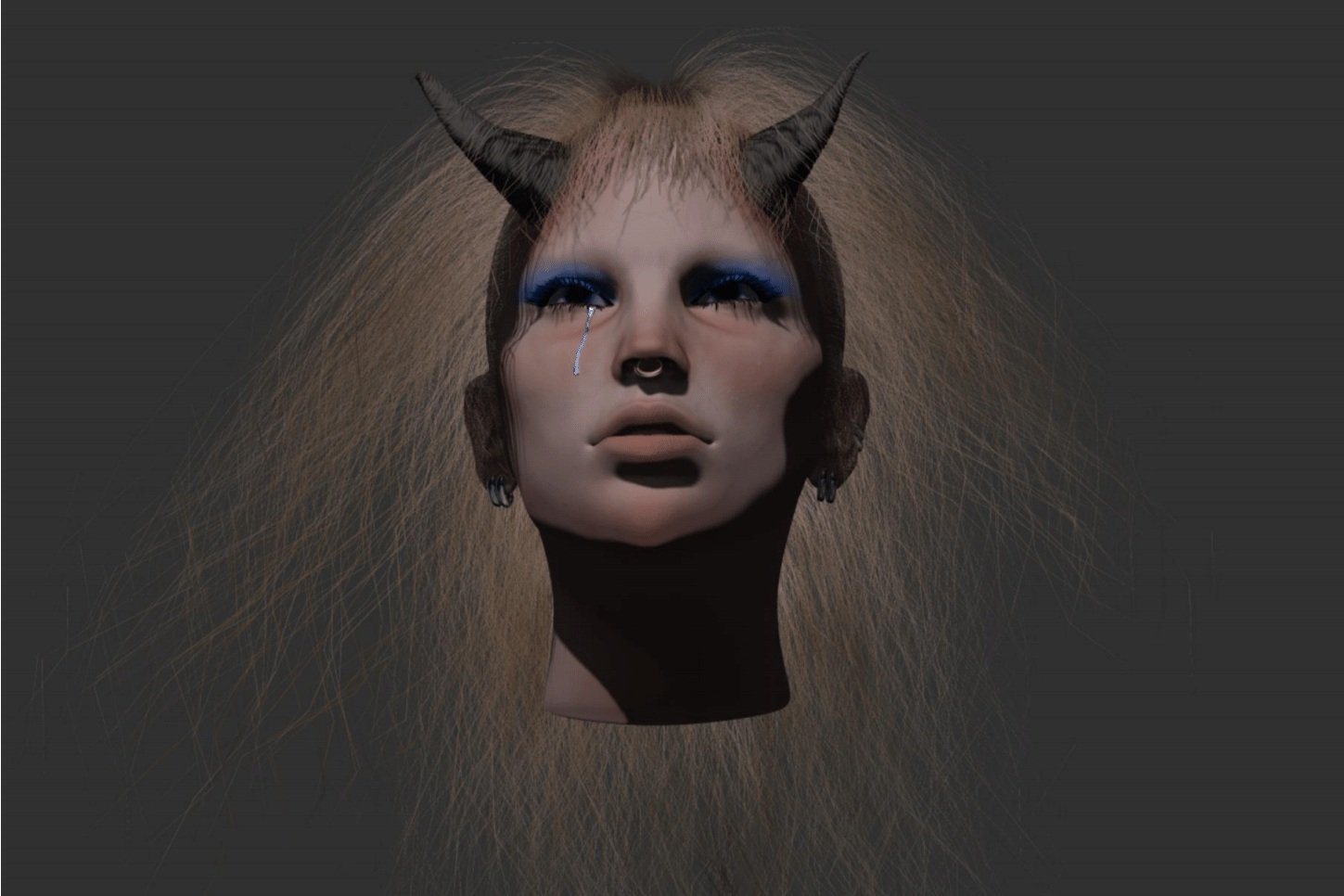 "Mercury" ZBrush character concept.
(July 2023)