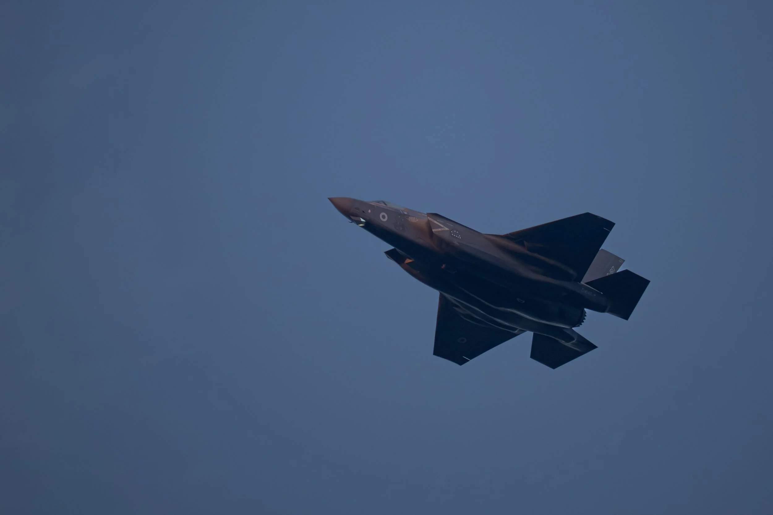 F35 from 617 Squadron overhead Norfolk
