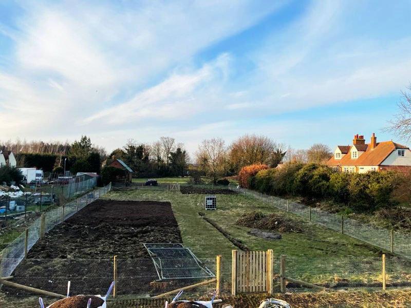 February 2021 - essential rabbit proof fencing and infrastructure installed