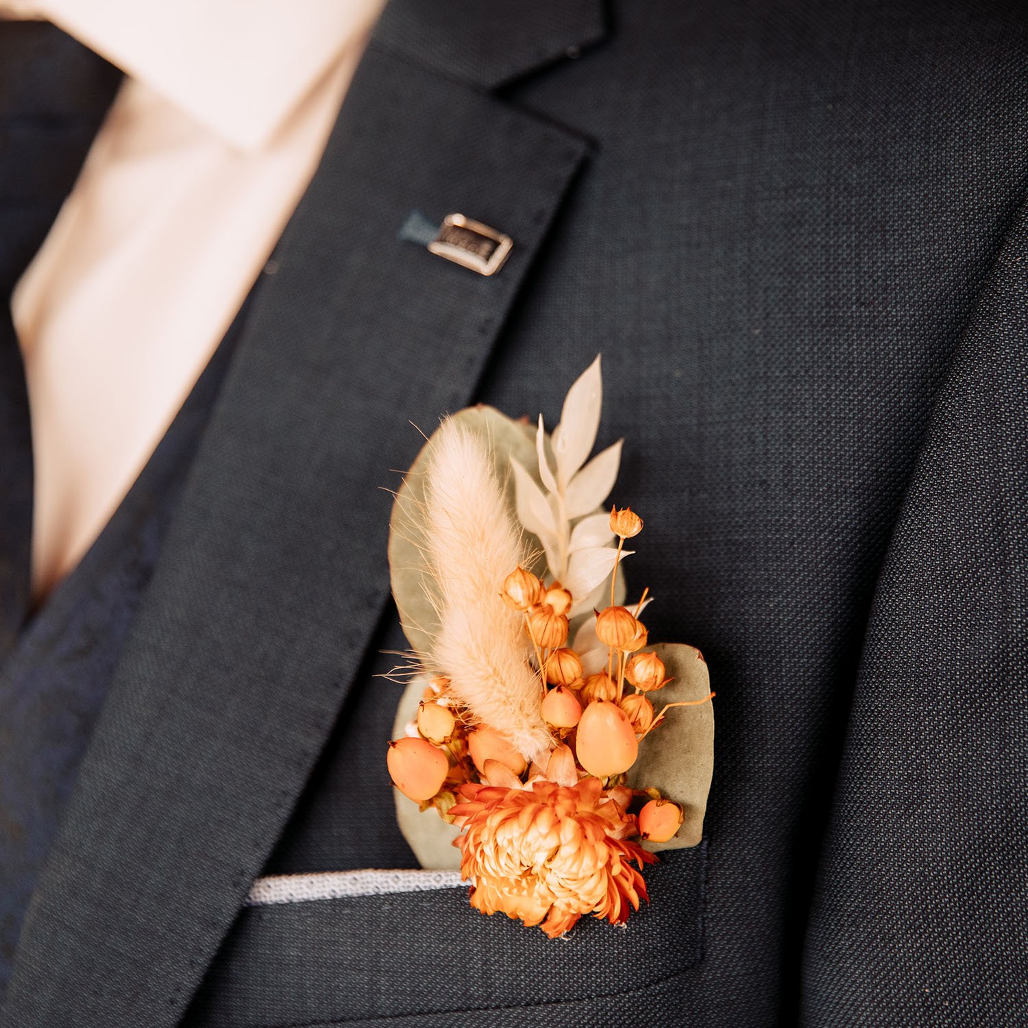 Groom Button Hole Dried Flowers Grasses.jpg