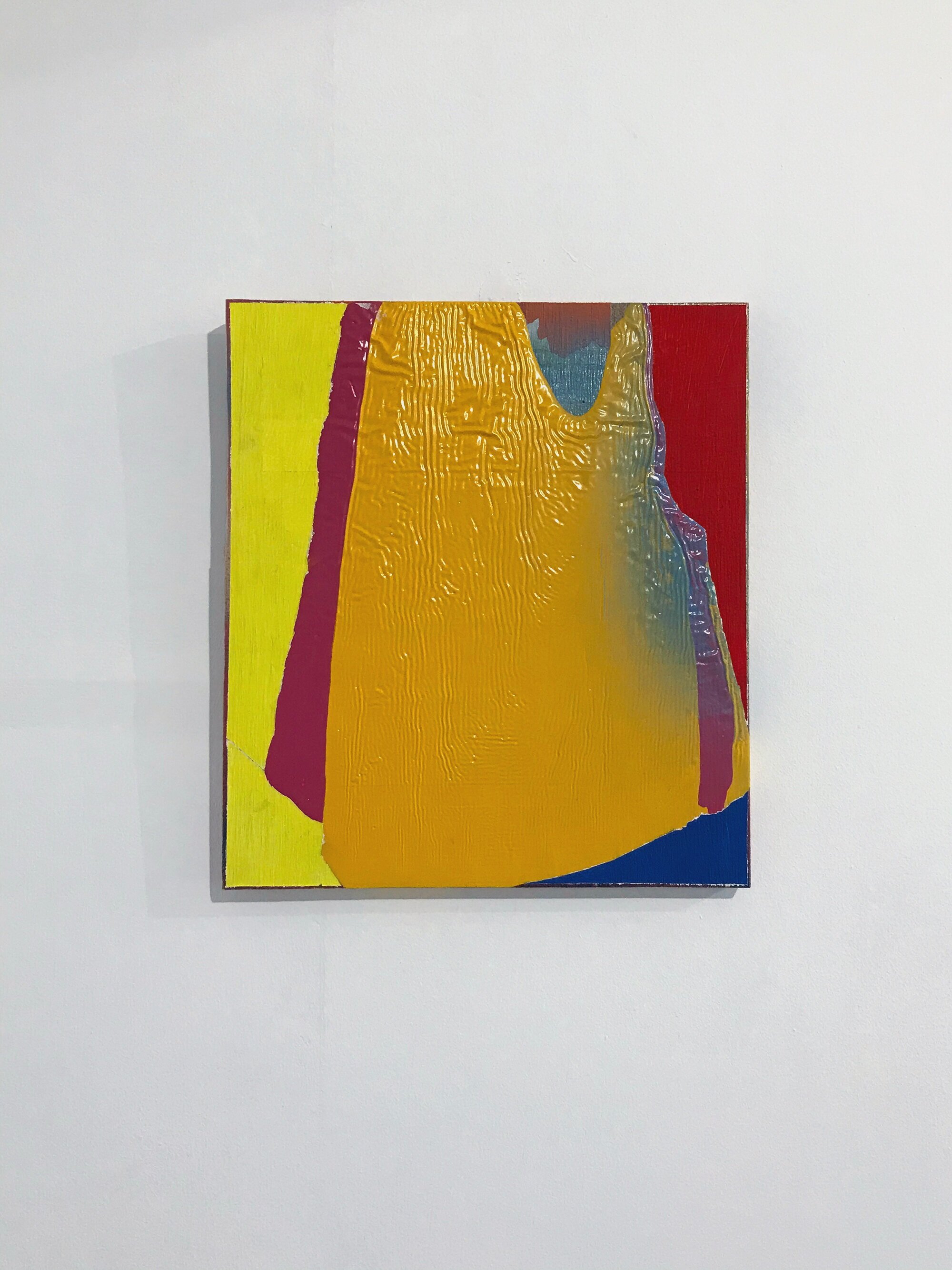 Christine Stark, Untitled, 2019, 27x24cm, acrylic on plywood.