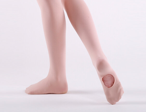 Pink Ballet Tights - Convertible foot. — Cathy Makin Dance Academy