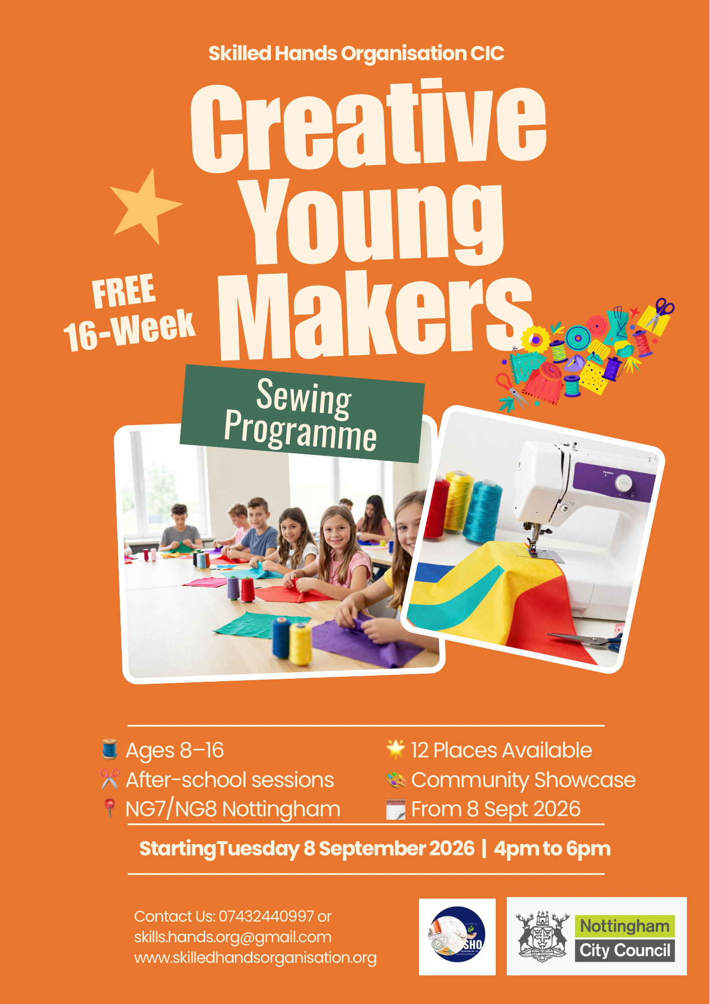Creative Young Makers Sewing Programme