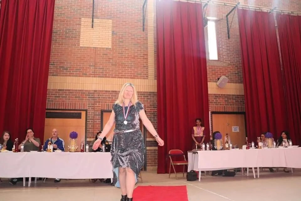 Our Ladies hit the runway with garments they made by themselves after training with Skilled Hands Organisation.