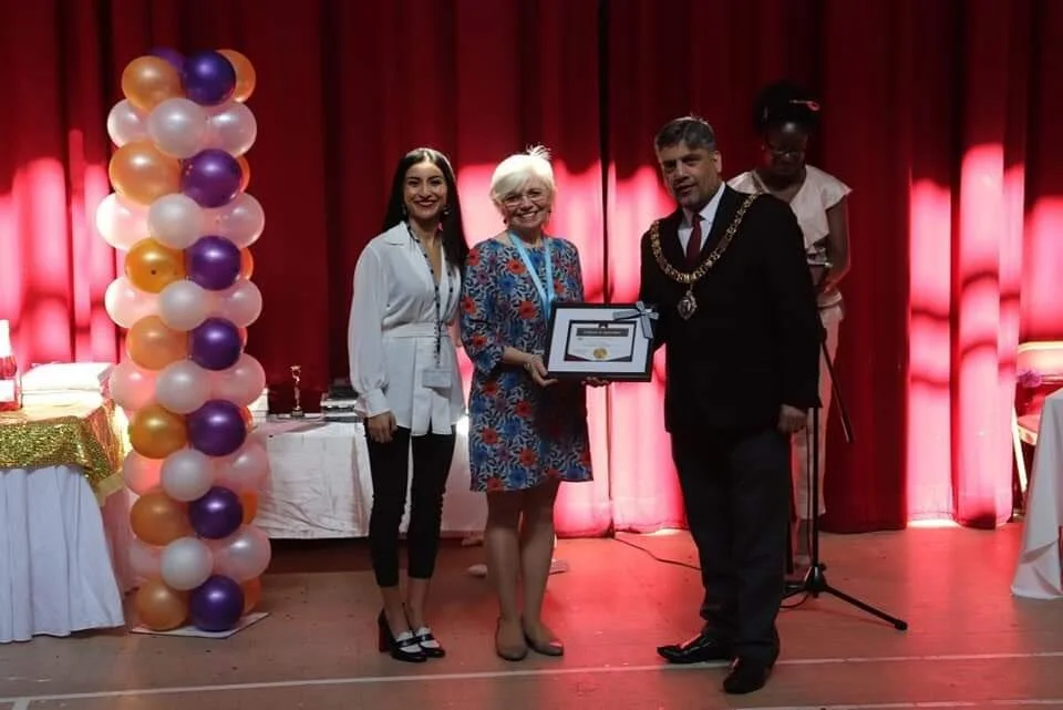 Appreciating some of our Funders ( Castle Cavendish) at the Event.