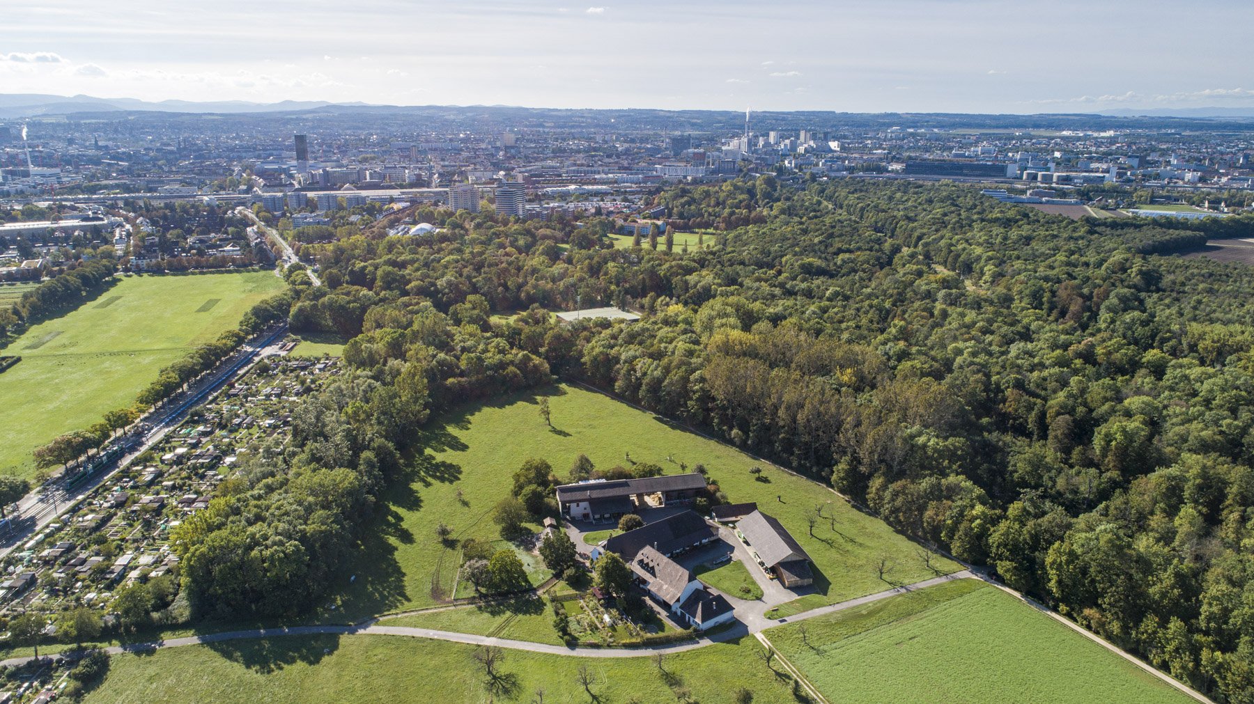 zweiwest Drohnenfotografie Lange Erlen Basel