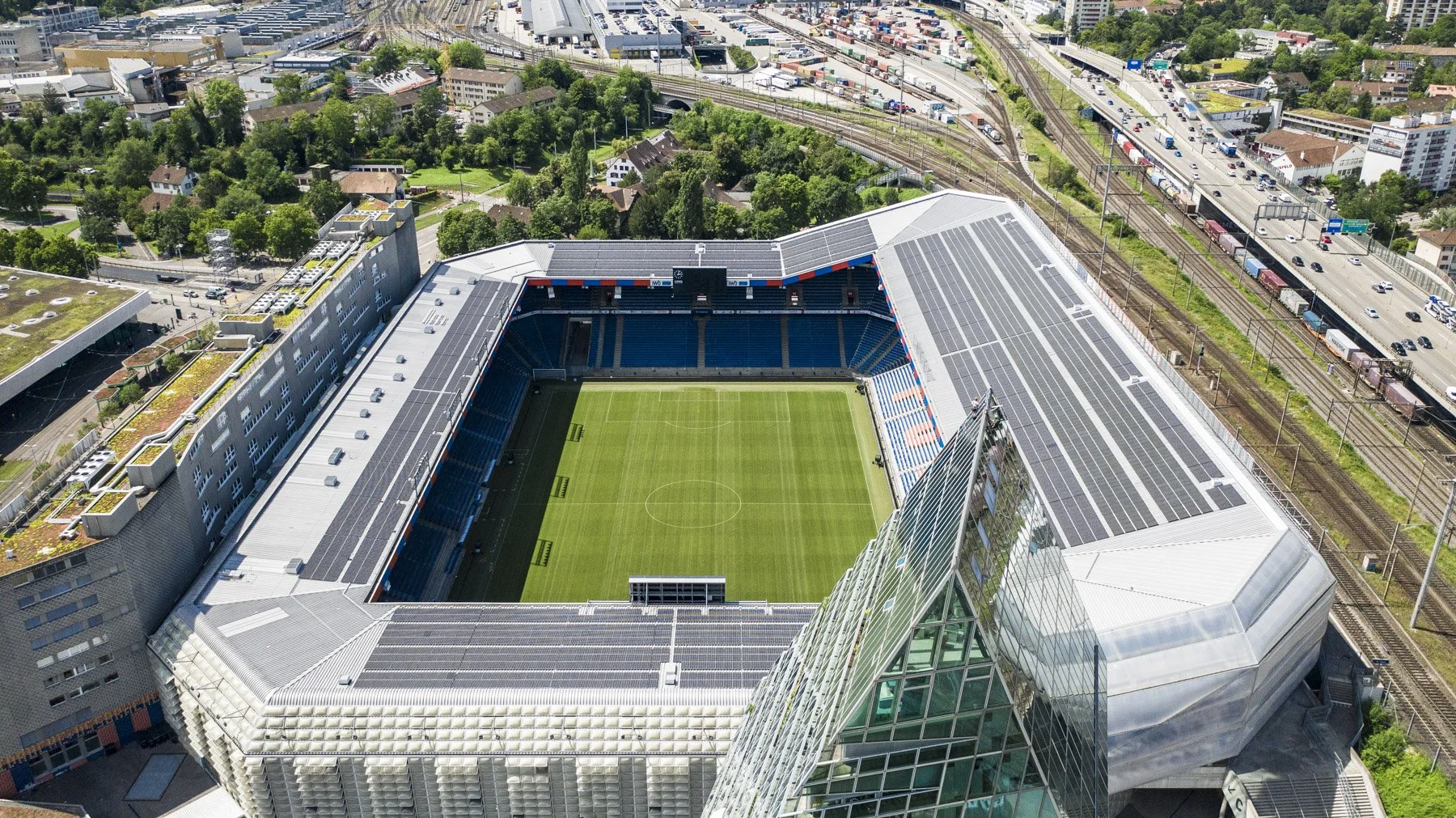 zweiwest Drohnenfotografie St. Jakob-Park Stadion Basel