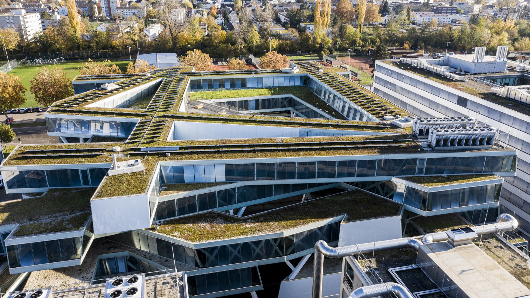 zweiwest Drohnenfotografie Architektur Gewerbe und Industrie Basel
