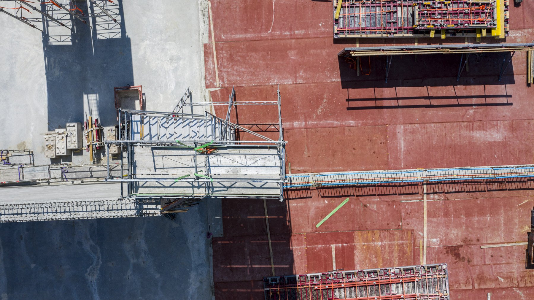 zweiwest Drohnenfotografie Baustelle Südquai Basel