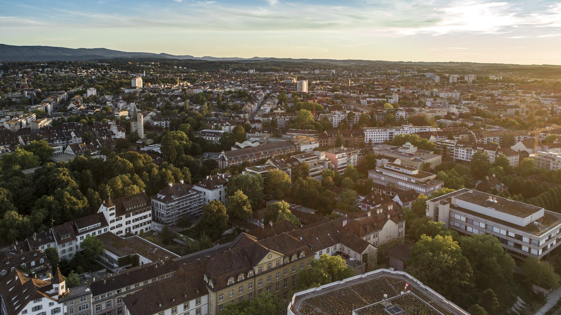zweiwest Drohnenfotografie Basel Quartiere