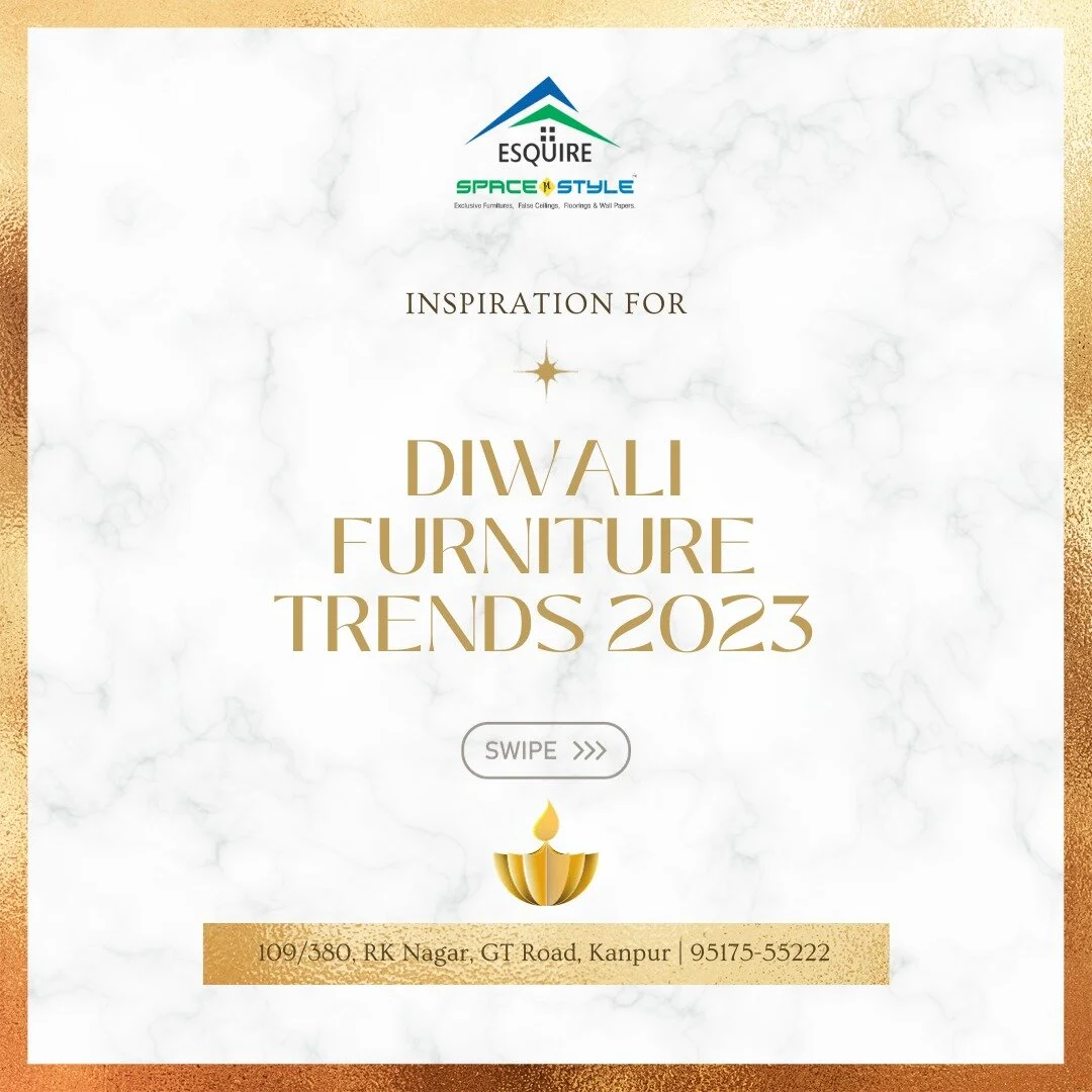 Wondering what's in store for Diwali 2023? Get ready to dive into the latest furniture trends!
.
Esquire Space N Style
109/380, RK Nagar, GT Road, Kanpur
95175-55222
.
.
.
#DiwaliFurnitureTrends #2023Trends #HomeDecorInspo #TrendAlerts #DesignInspo #