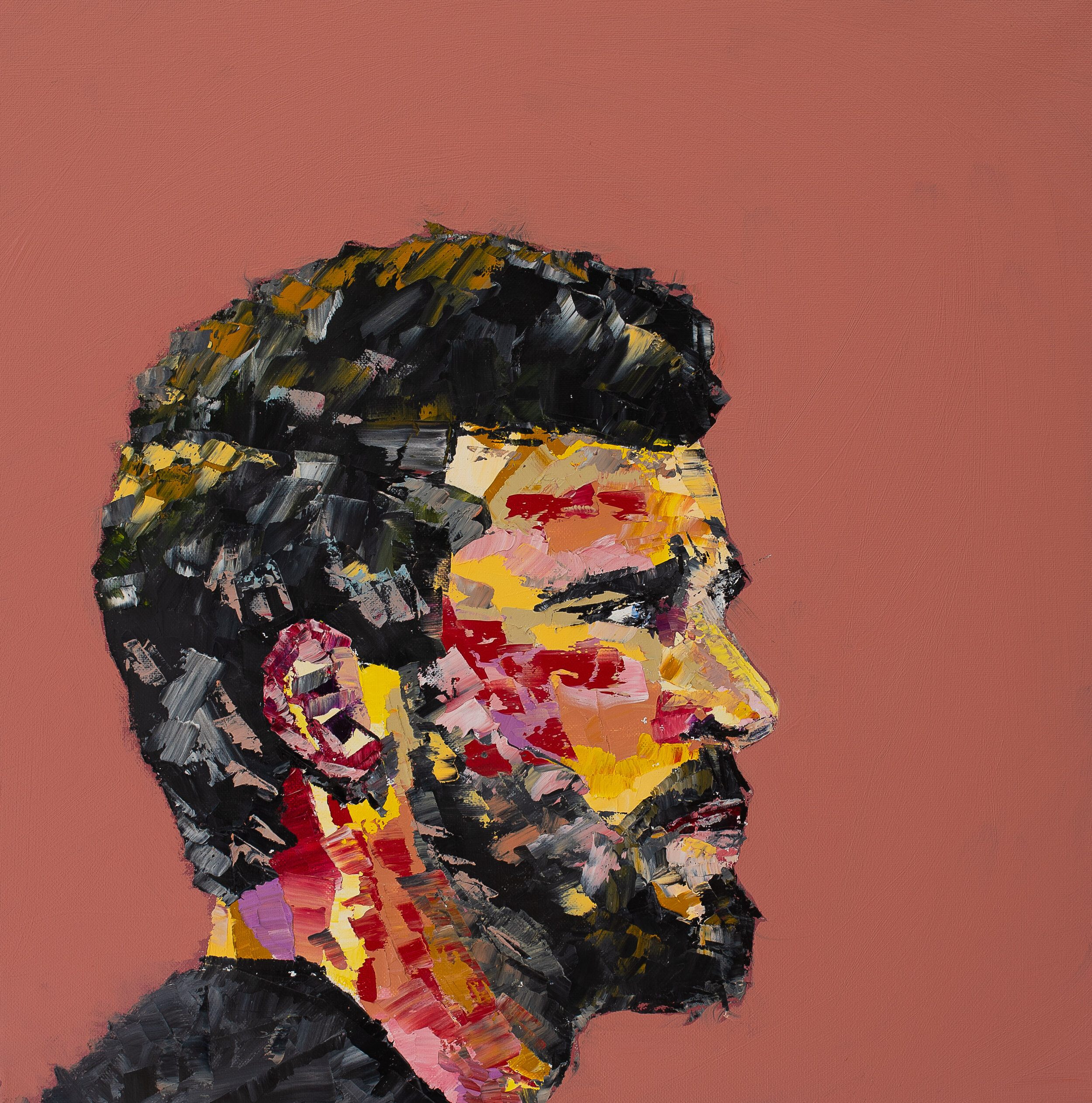"Alisson Becker" 20" x 20" Oil on canvas (Available). Signed limited edition giclee prints - Framed £75. Unframed £20