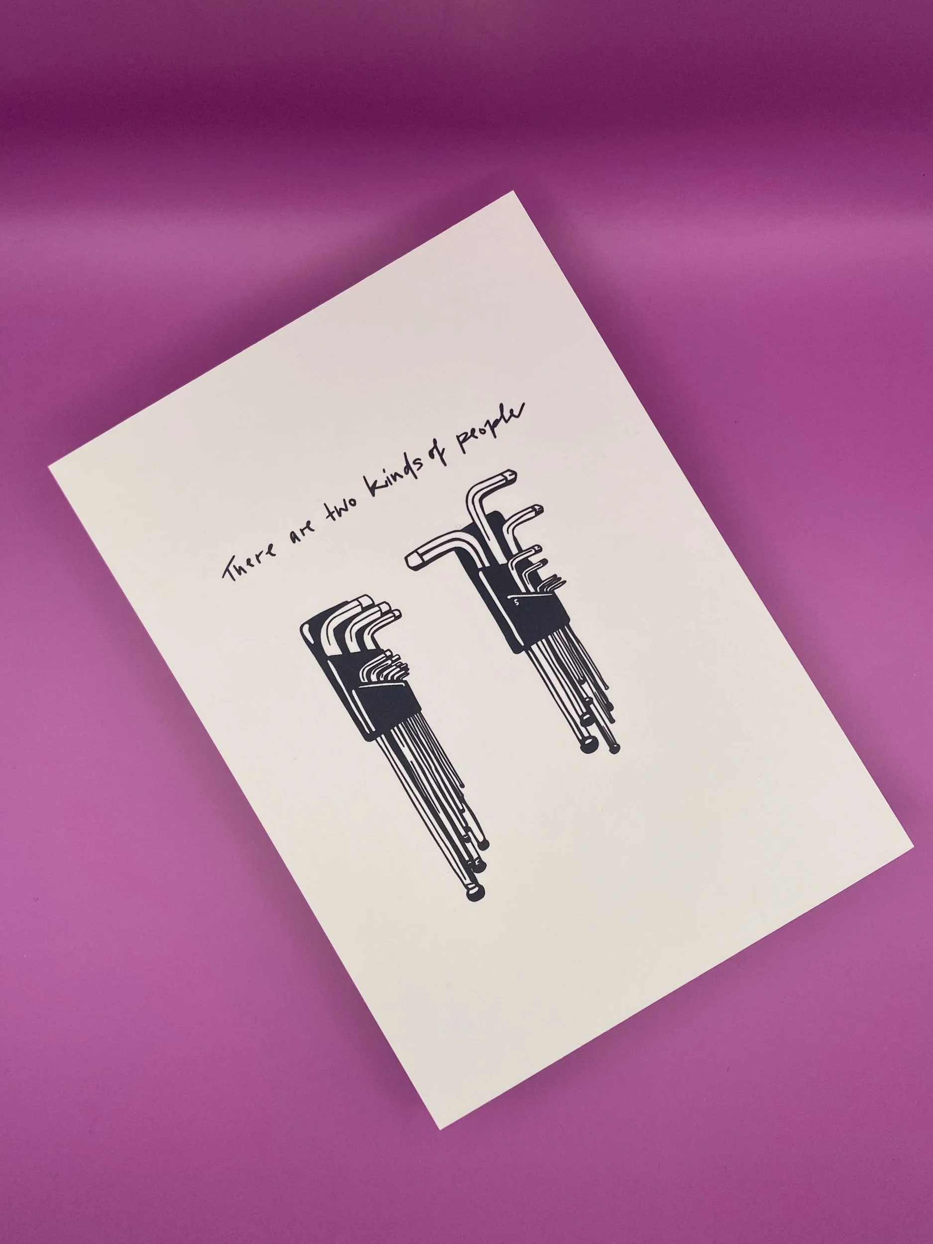 Allen Keys - Postkarte für alle Werkstattnerds