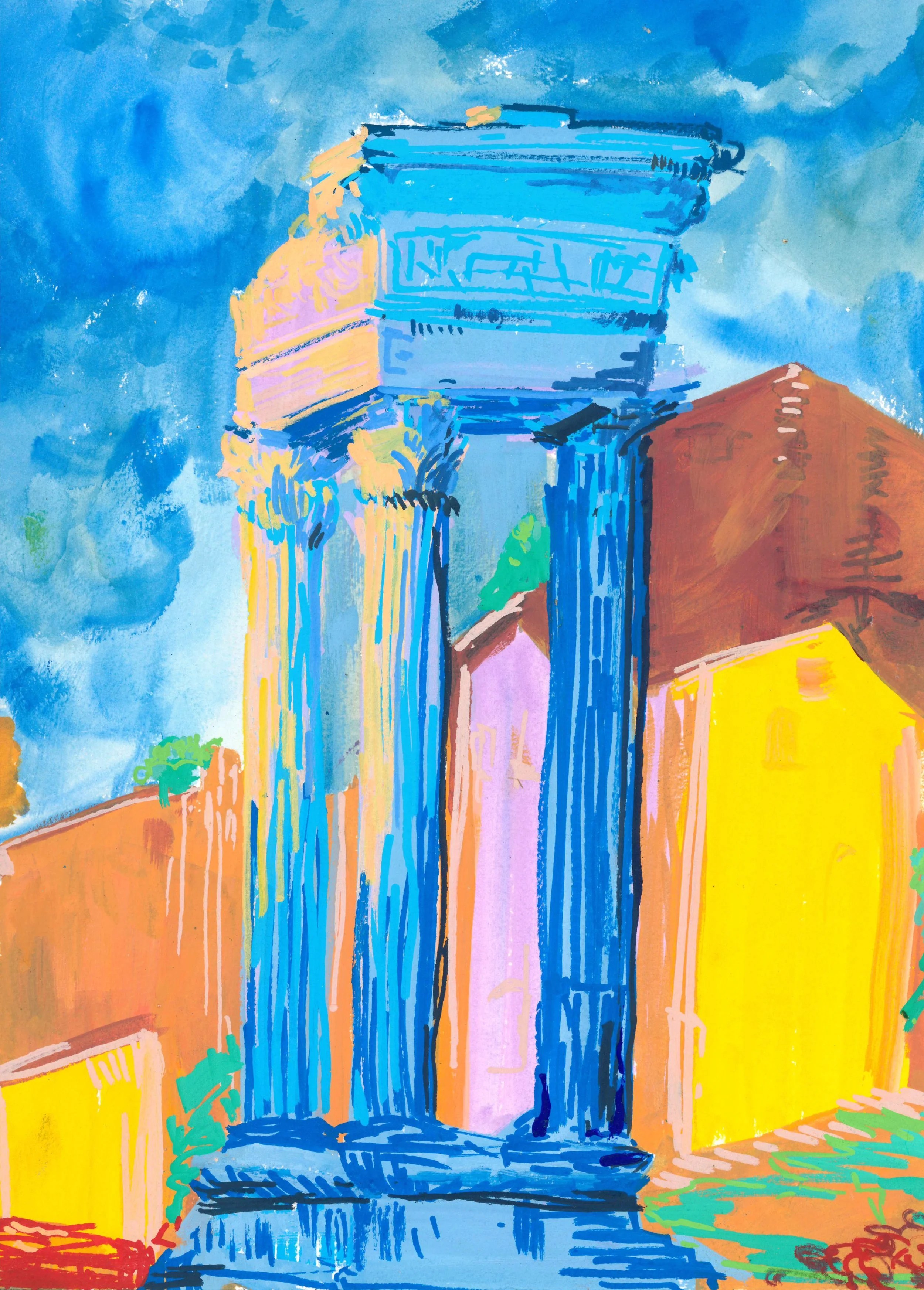 "Architektur - Natur" - Kunstdruck