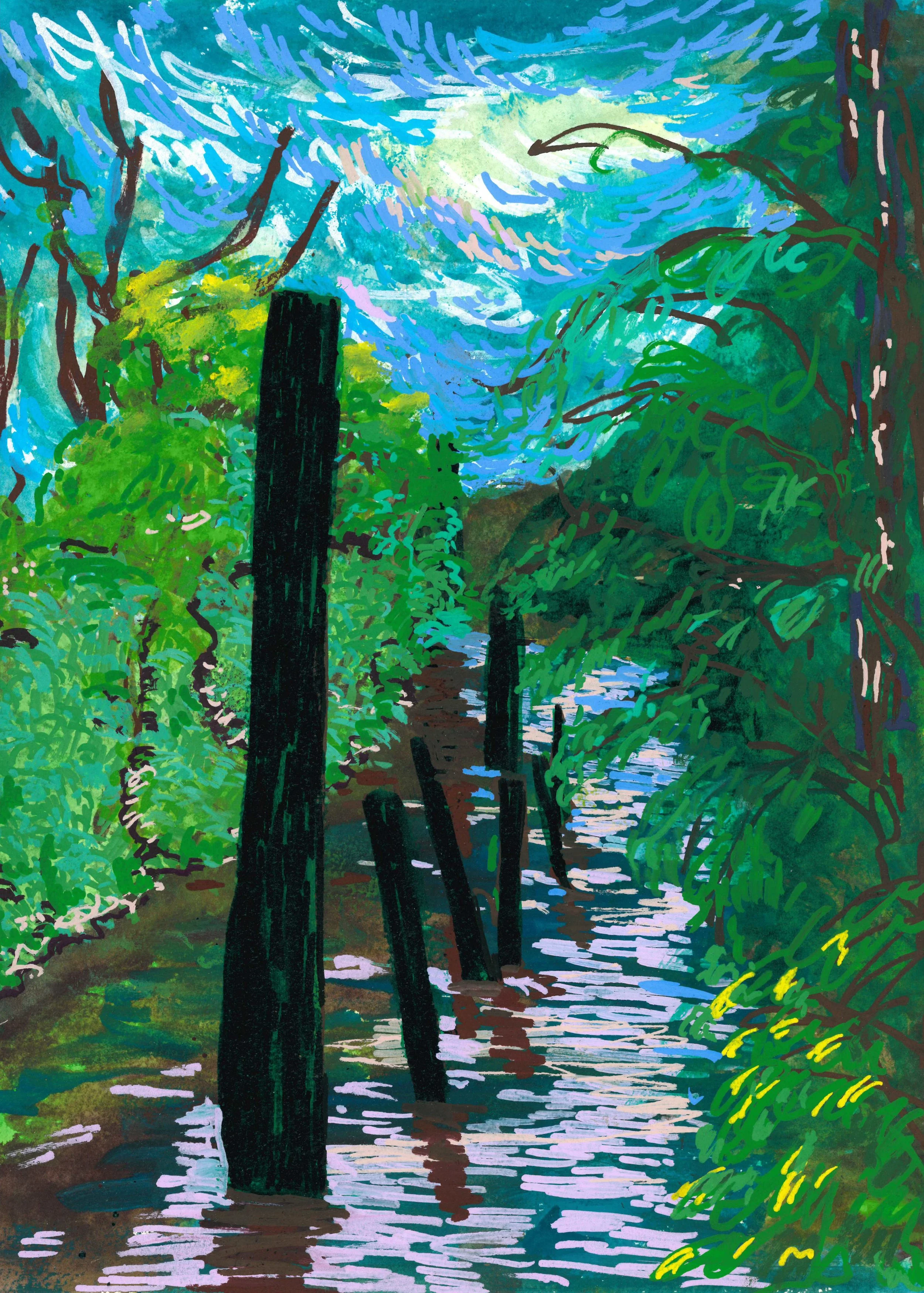 "Am Canale di Lova" - Kunstdruck