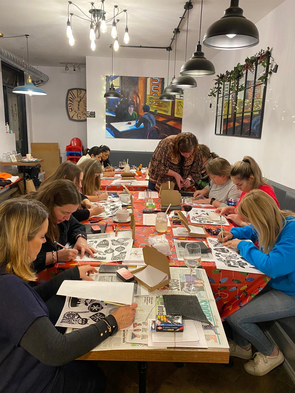 LINOCUT at The Fox, Hanwell — Vivienne Keable