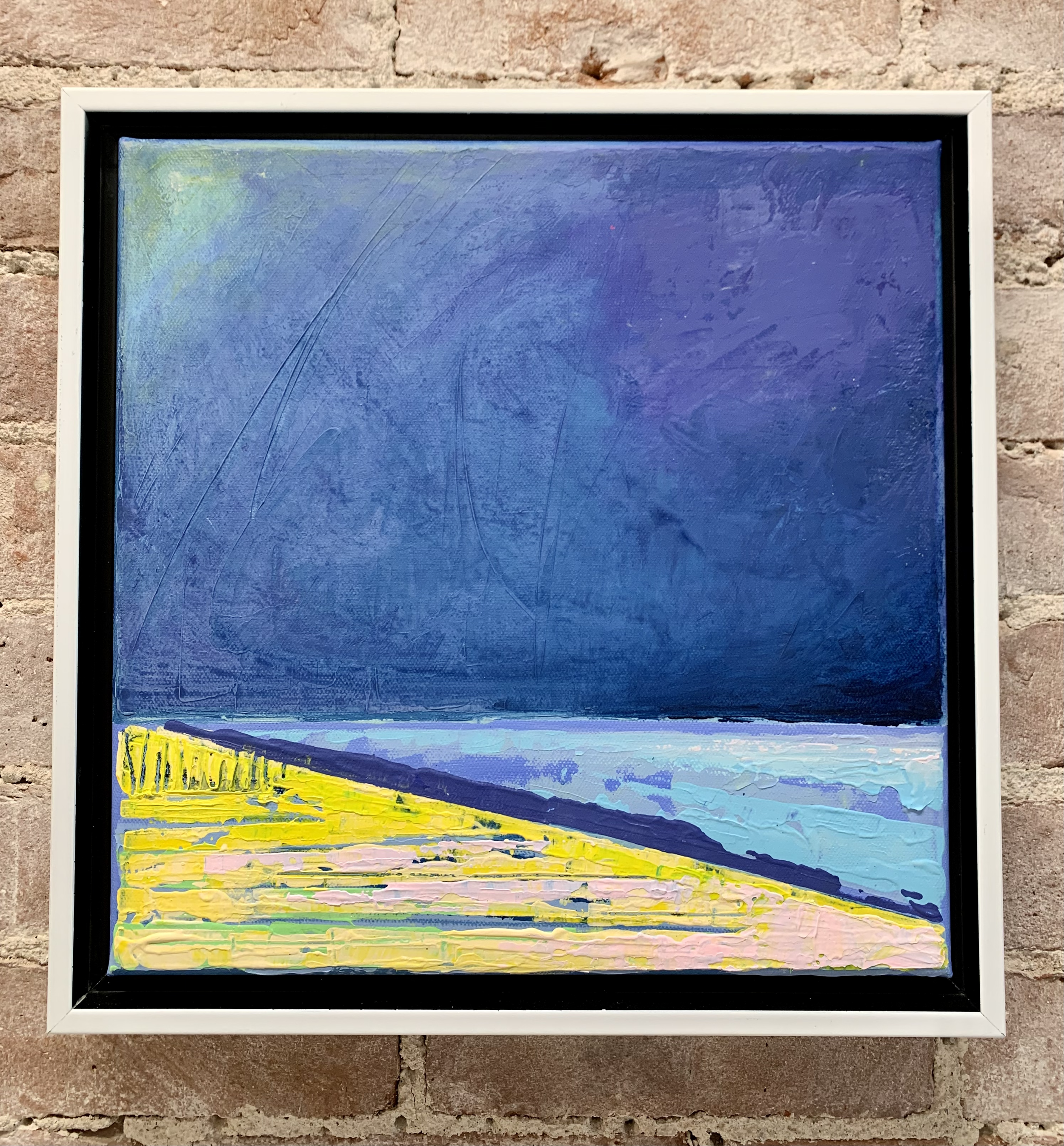 Night Beach 12 x 12 Acrylic on canvas SOLD
