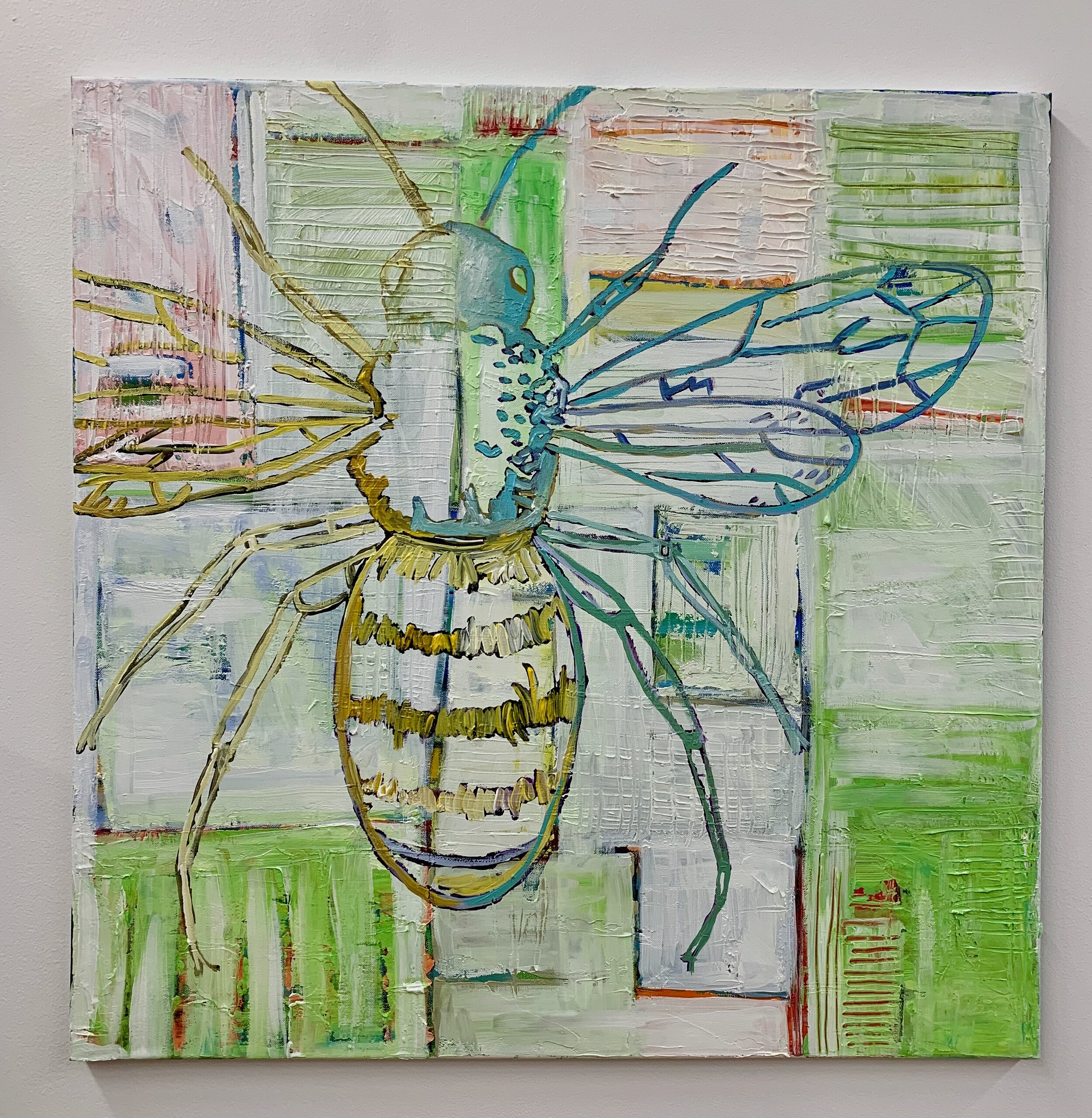 Bee 2. 36 x 36, Oil on canvas. SOLD
