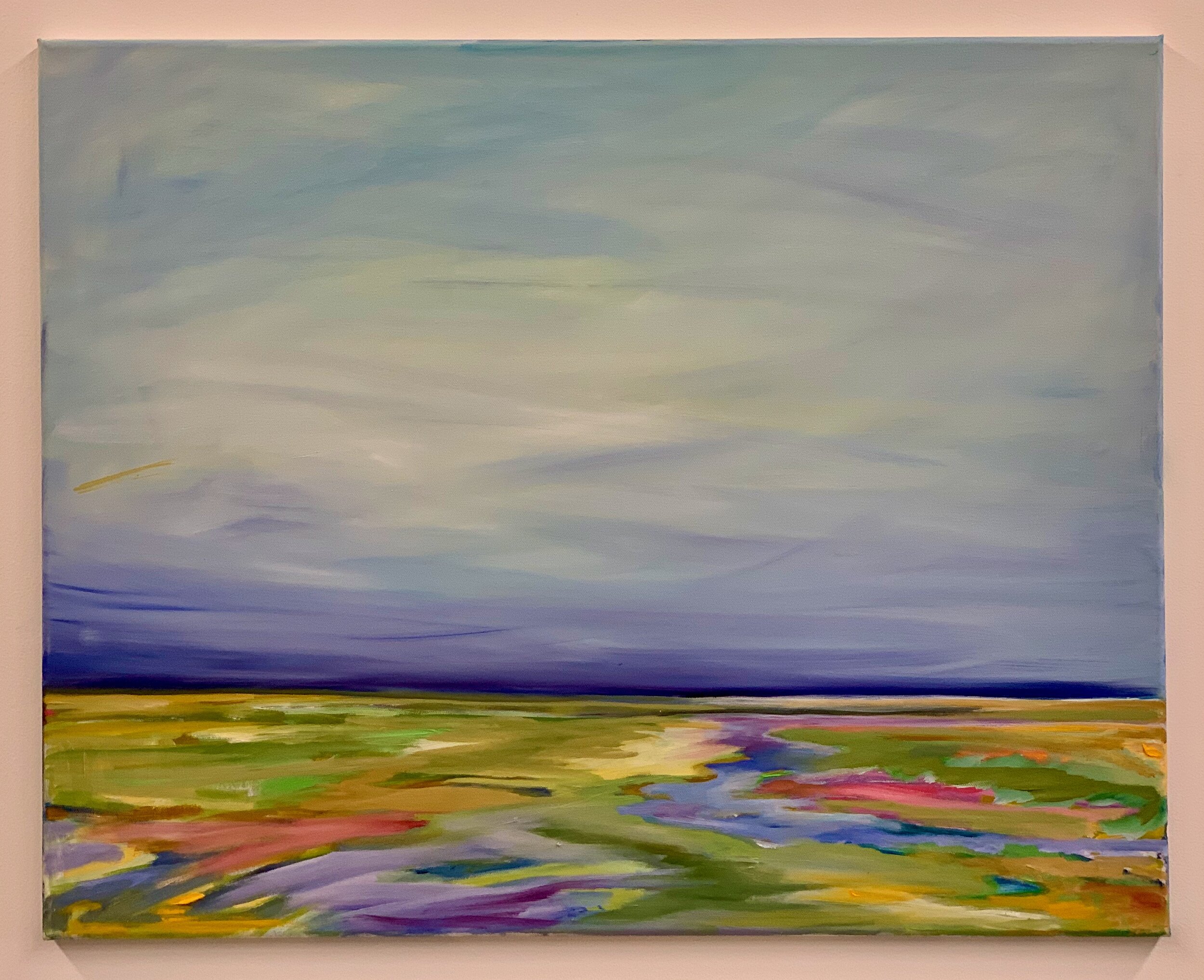 24 x 30 Purple light. Oil on Canvas, 2019. SOLD