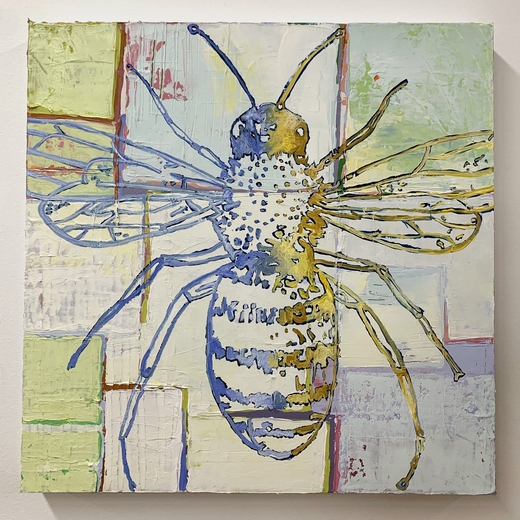 Bee 3 20 x 20 Acrylic on canvas