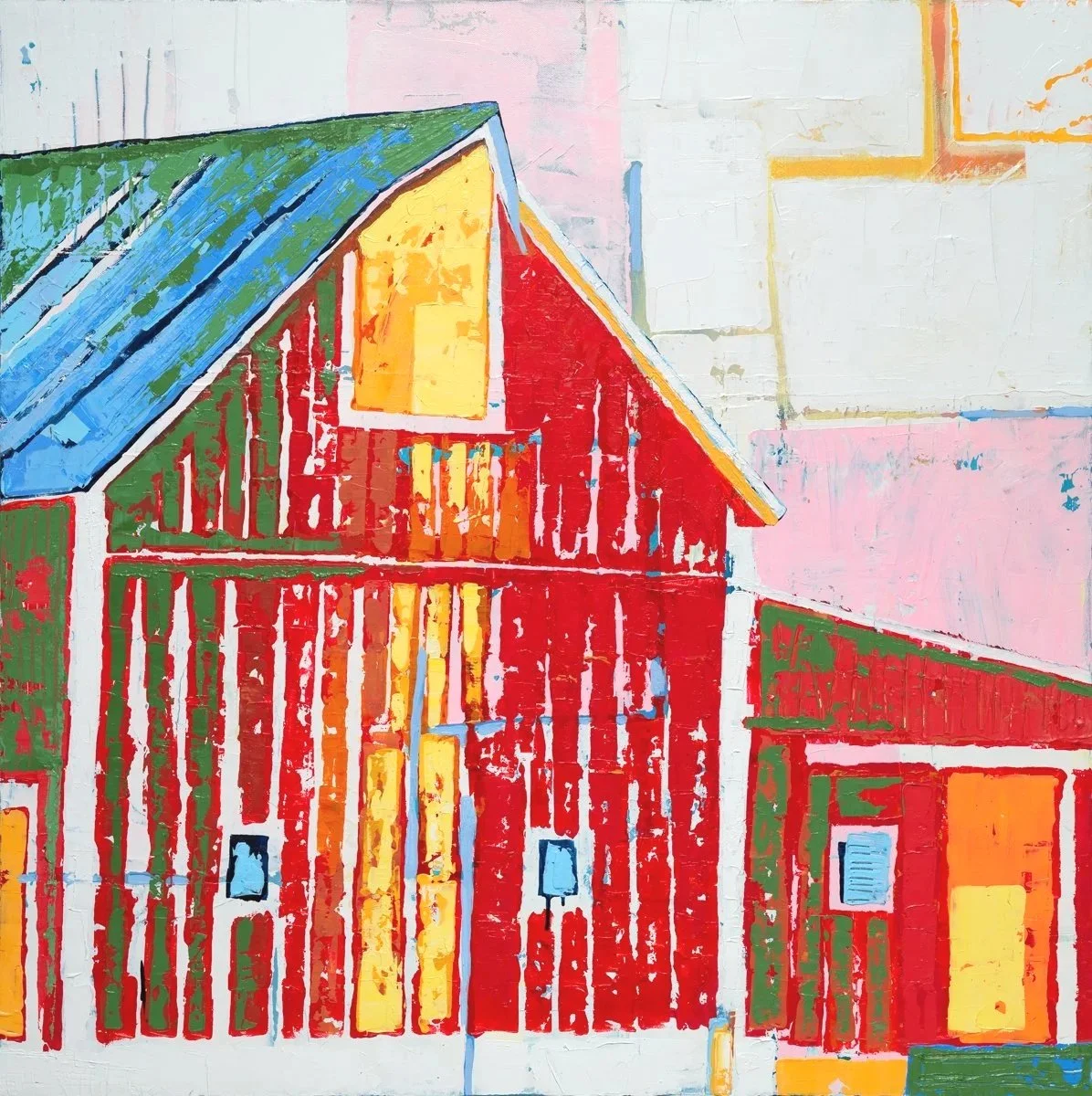 Finding You Barn
36 x 36 x 2  Acrylic on canvas
$ 1,850