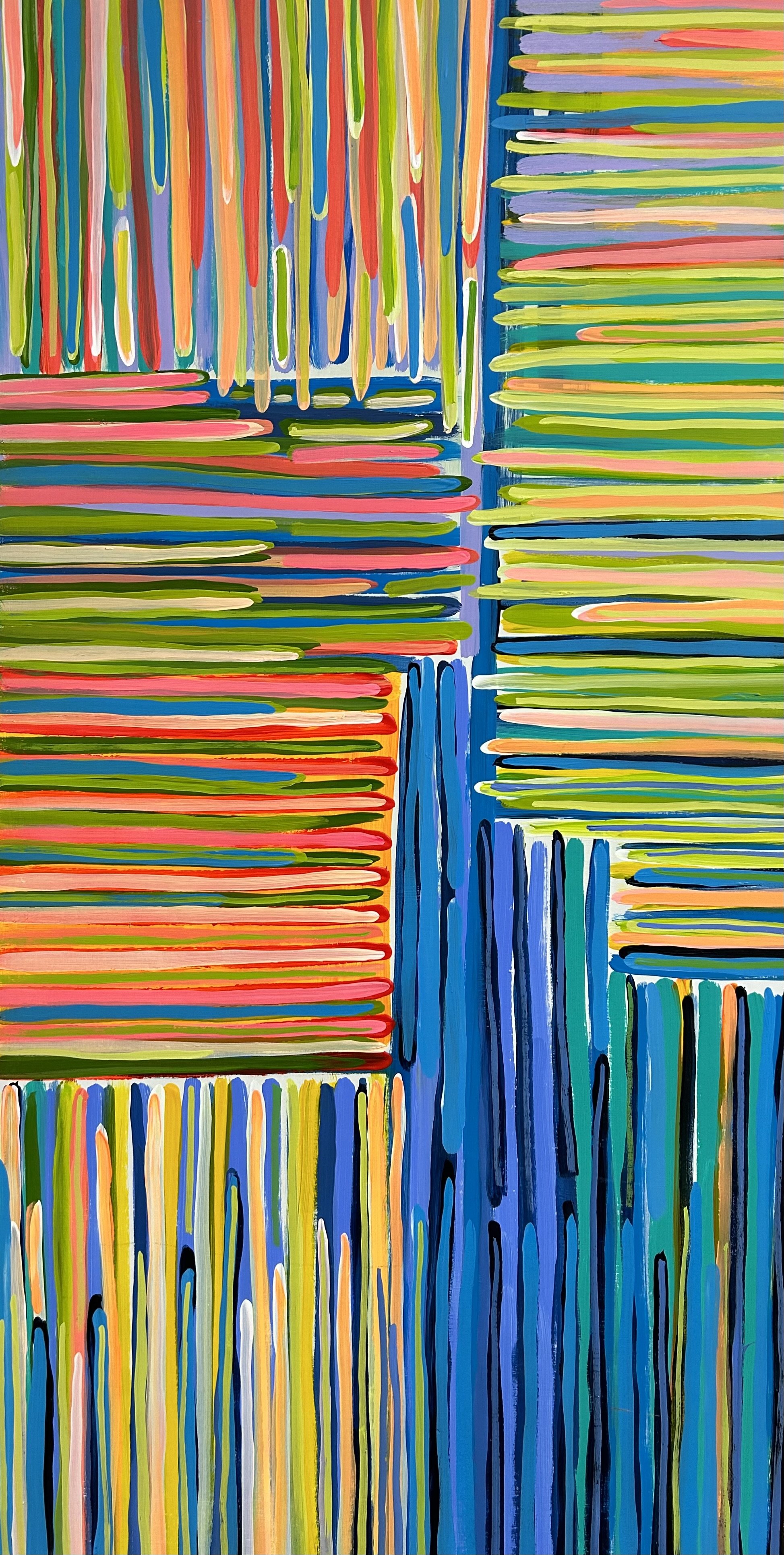 LINES 1
20 X 40 x 2 Acrylic on birch panel