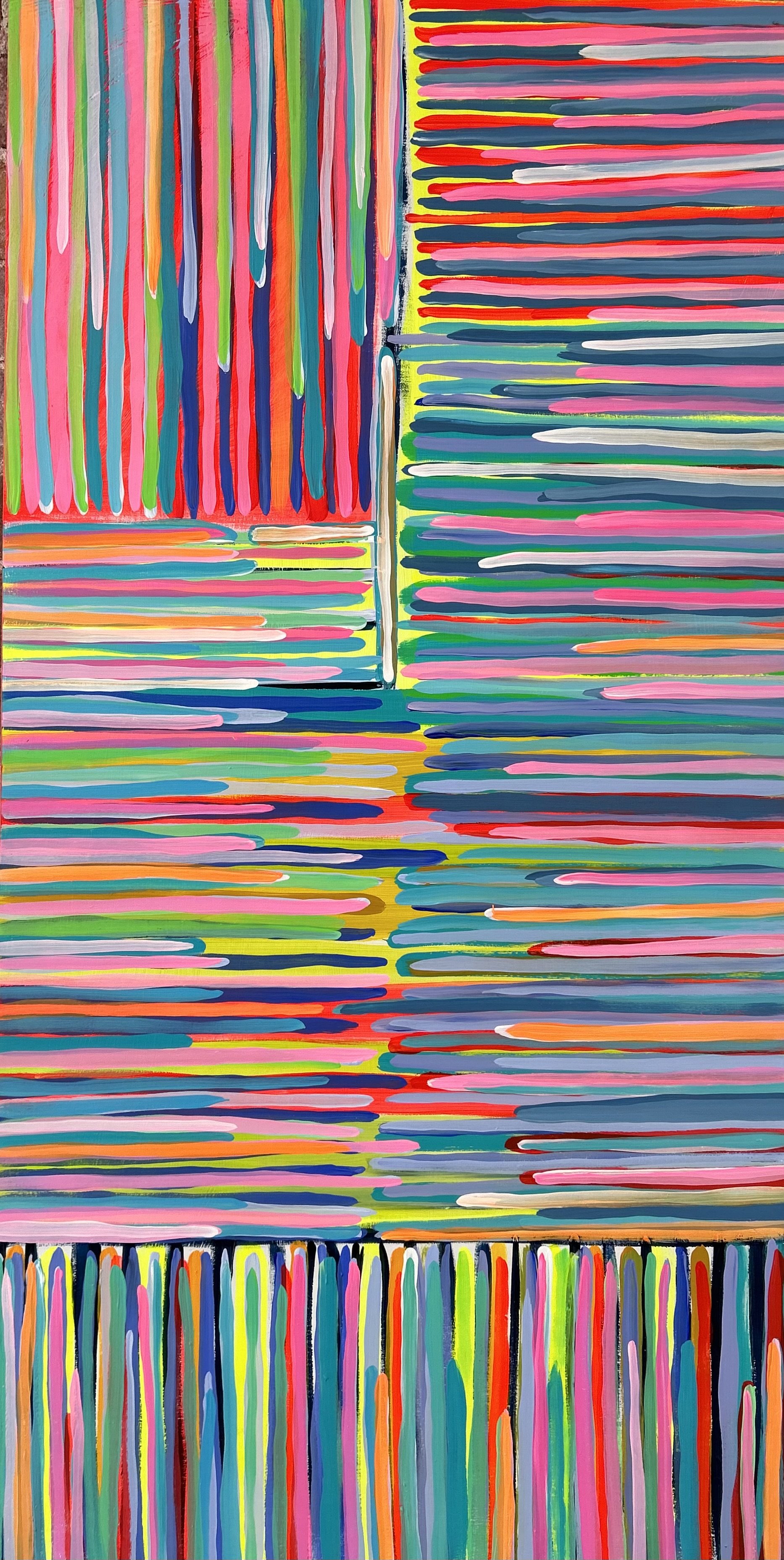 LINES 2
20 X 40 x 2 Acrylic on birch panel