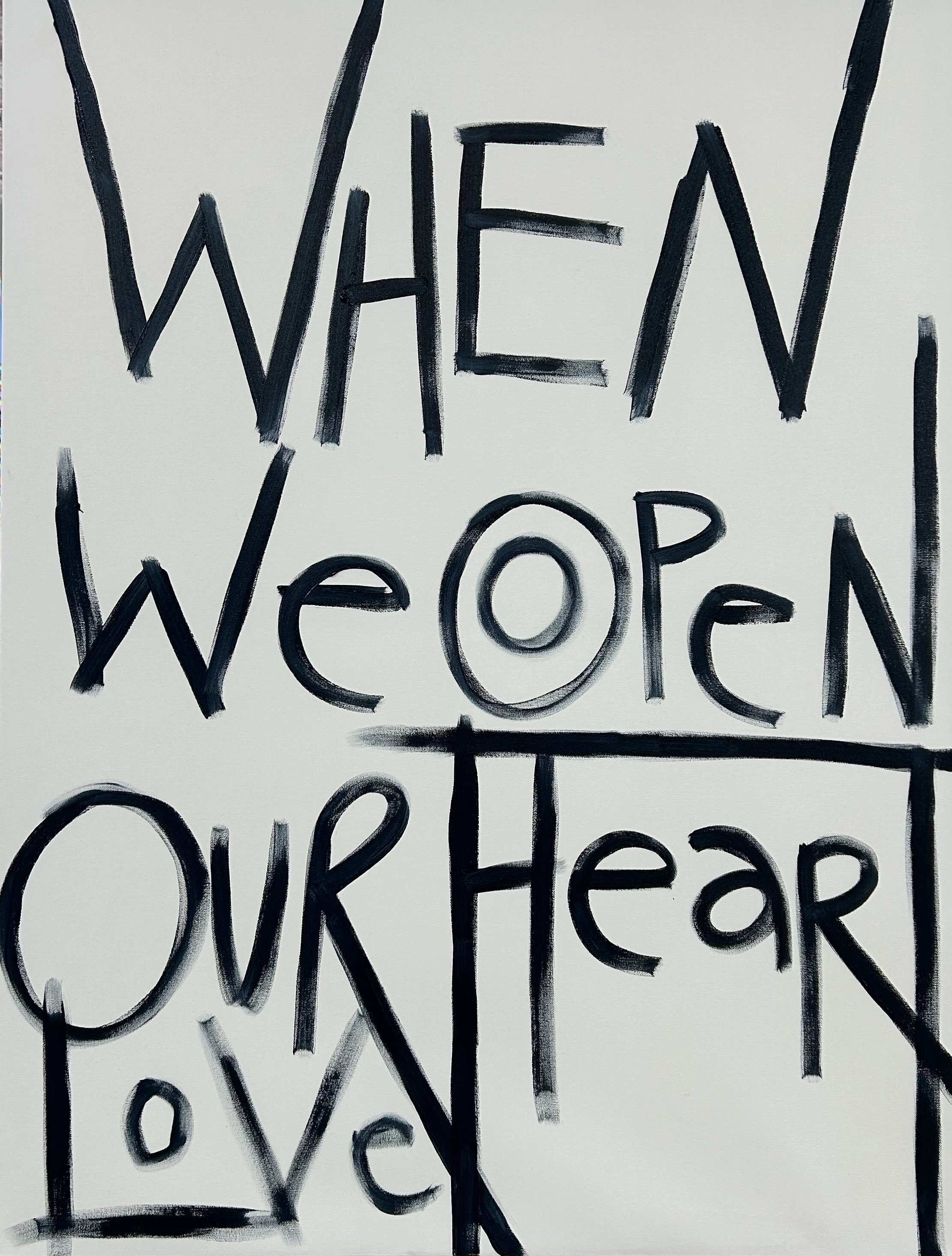 When We Open Our Heart, Love
36 x 48
Acrylic on Canvas