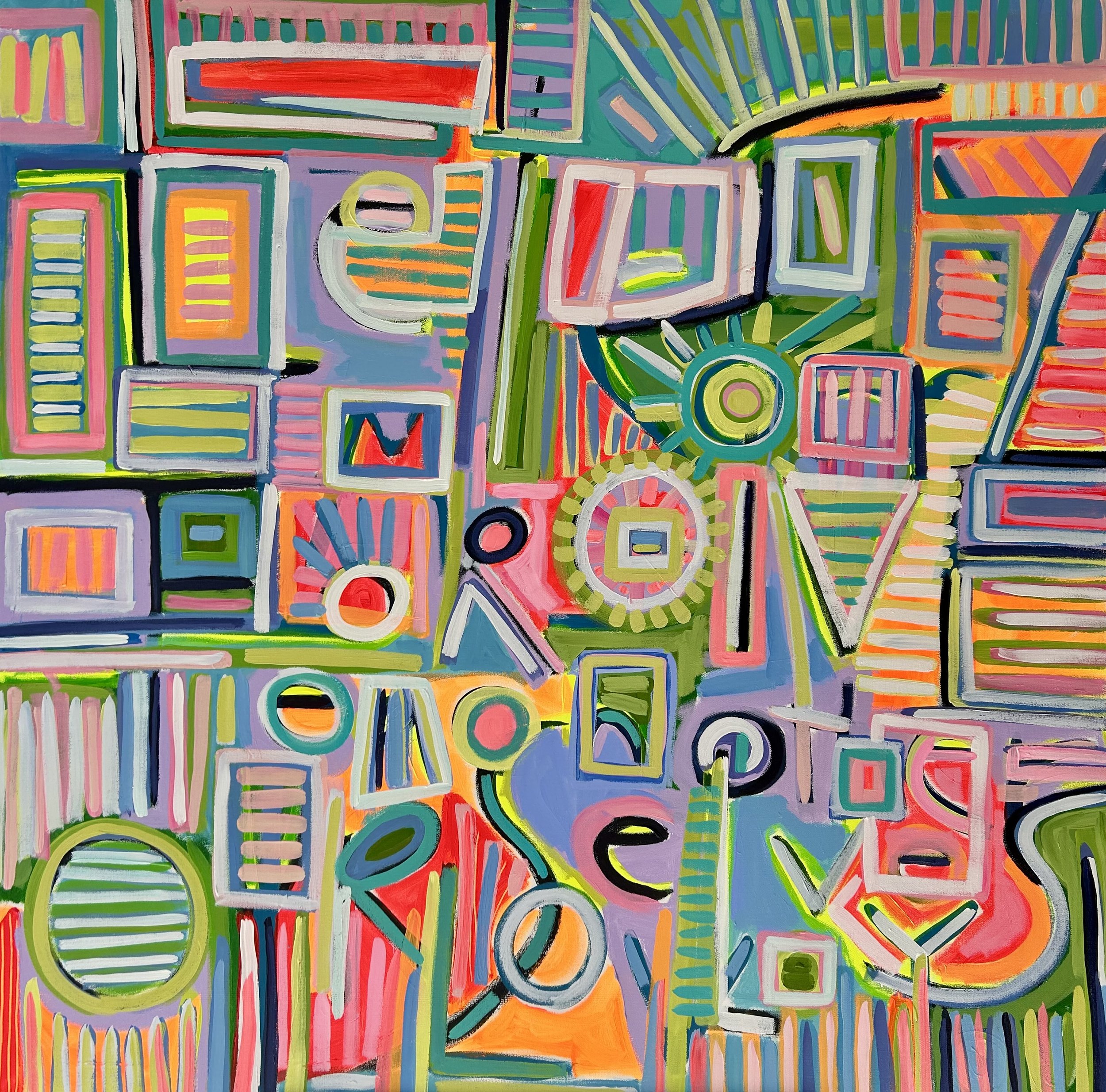 Let's Forgive Ourselves
48 x 48
Acylic on canvas
