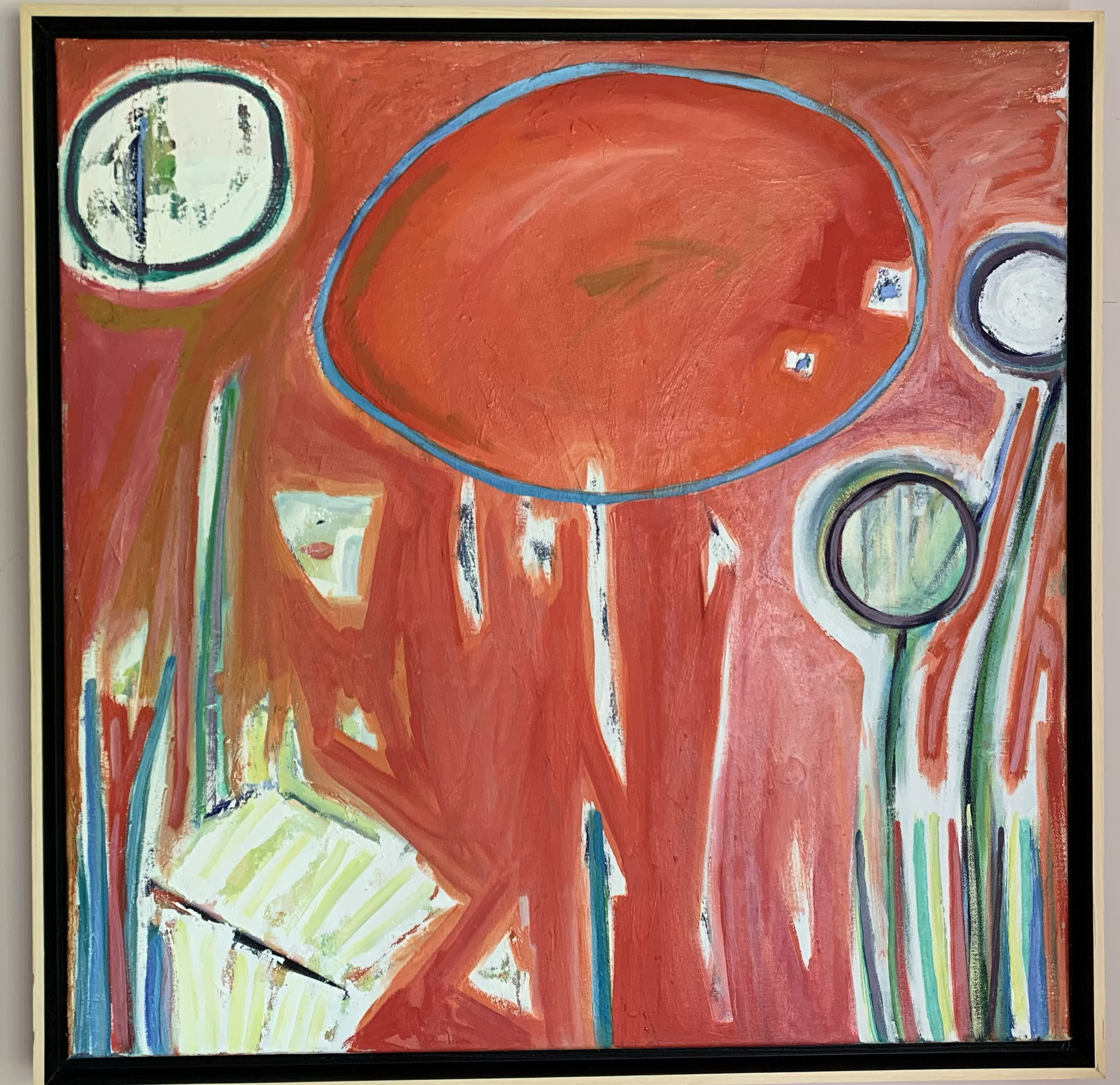 The Red Woman. 30 x 30 Oil on Canvas NFS