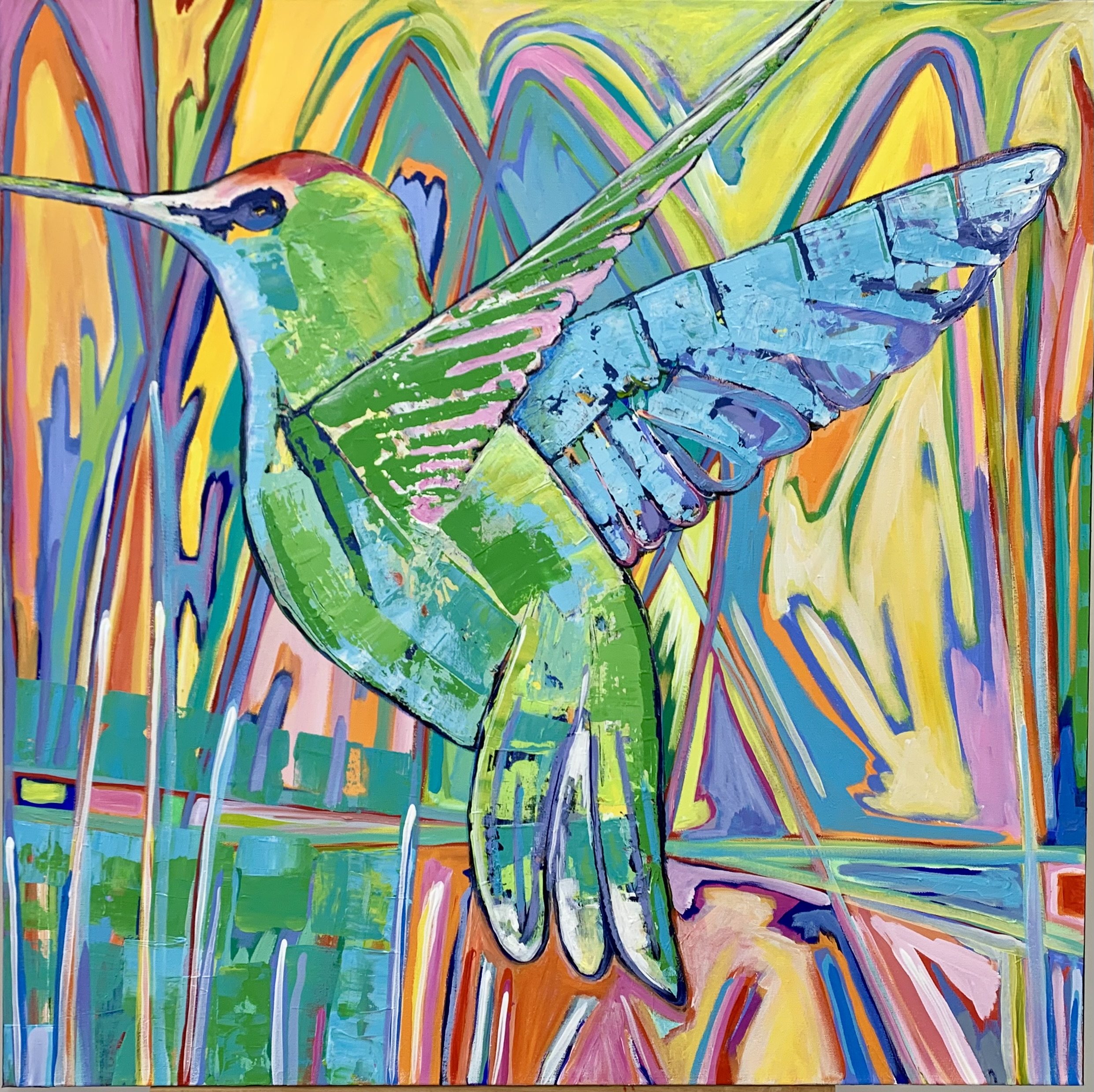 Hummingbird painting