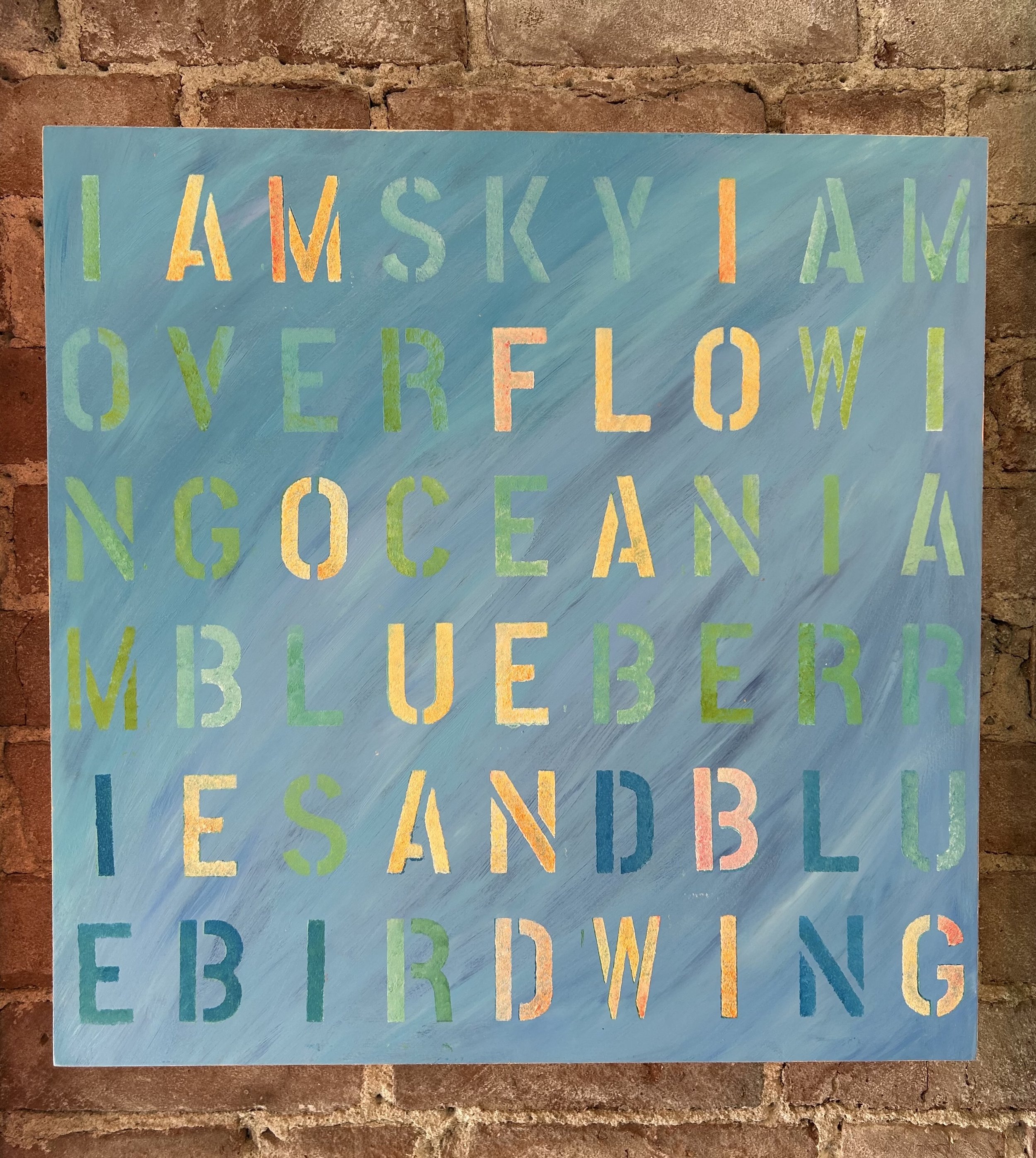 IAM SKY
18 x 18 acrylic on 2 in. birch panel