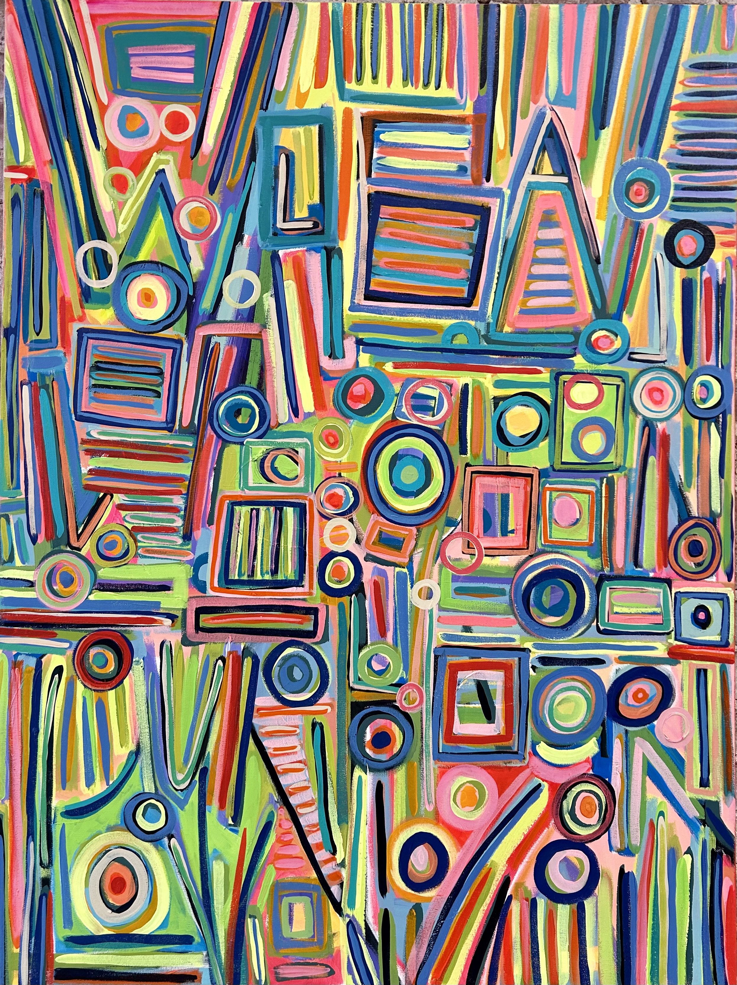 When We Open Our Heart, Love
36 x 48
Acrylic on Canvas